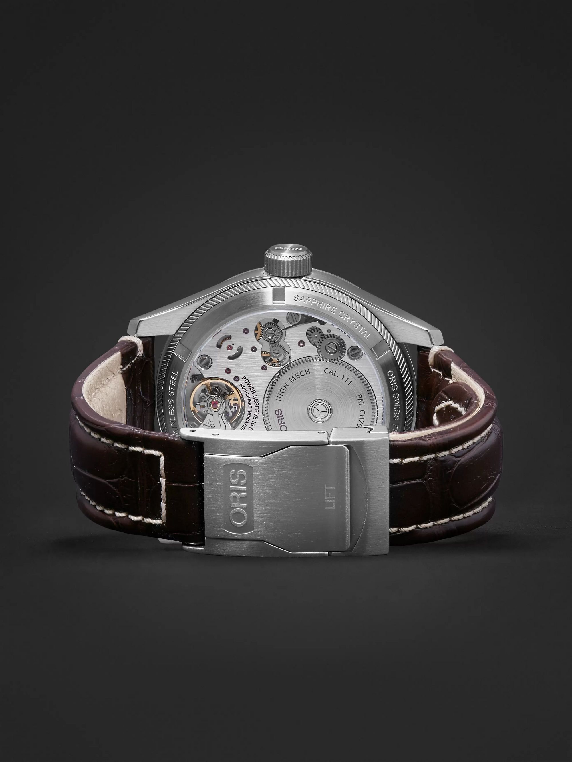 ORIS ProPilot Calibre 111 44mm Stainless Steel and Alligator Watch, Ref. No. 111 7711 4163 12272FC