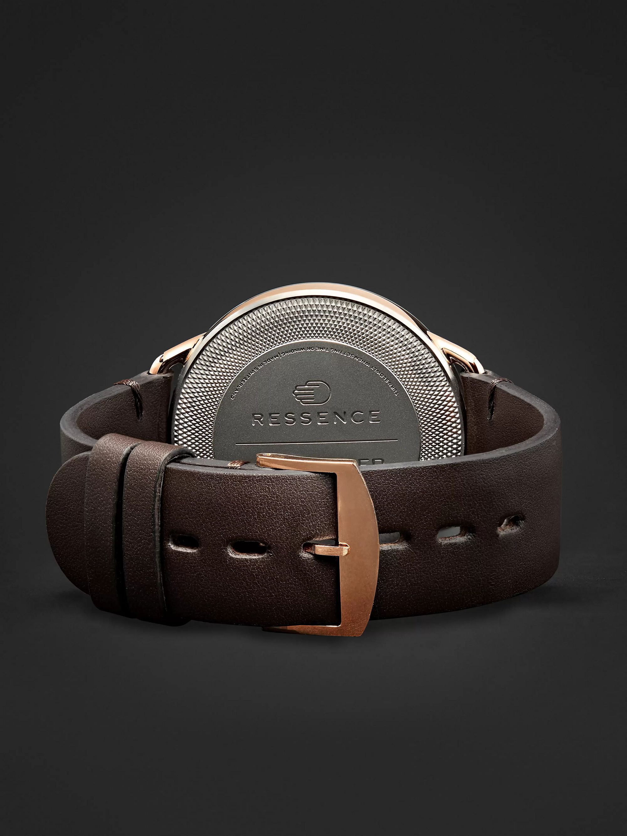 RESSENCE Type 1 MRP 42mm Rose Gold, Titanium and Leather Watch, Ref. No. TYPE 1RG