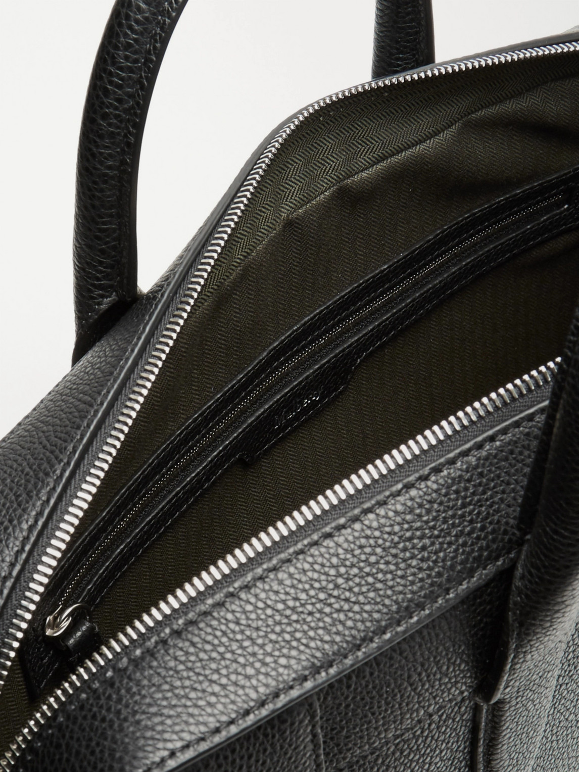 Shop Mulberry Belgrave Full-grain Leather Briefcase In Black