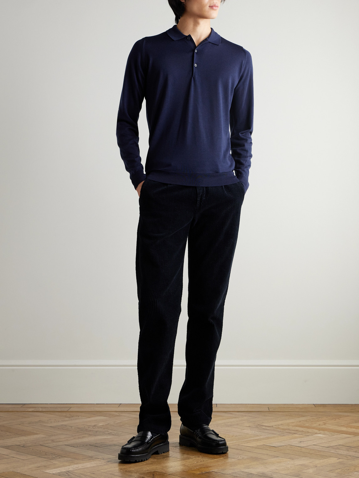 Belper Slim-Fit Merino Wool Polo Shirt — 2