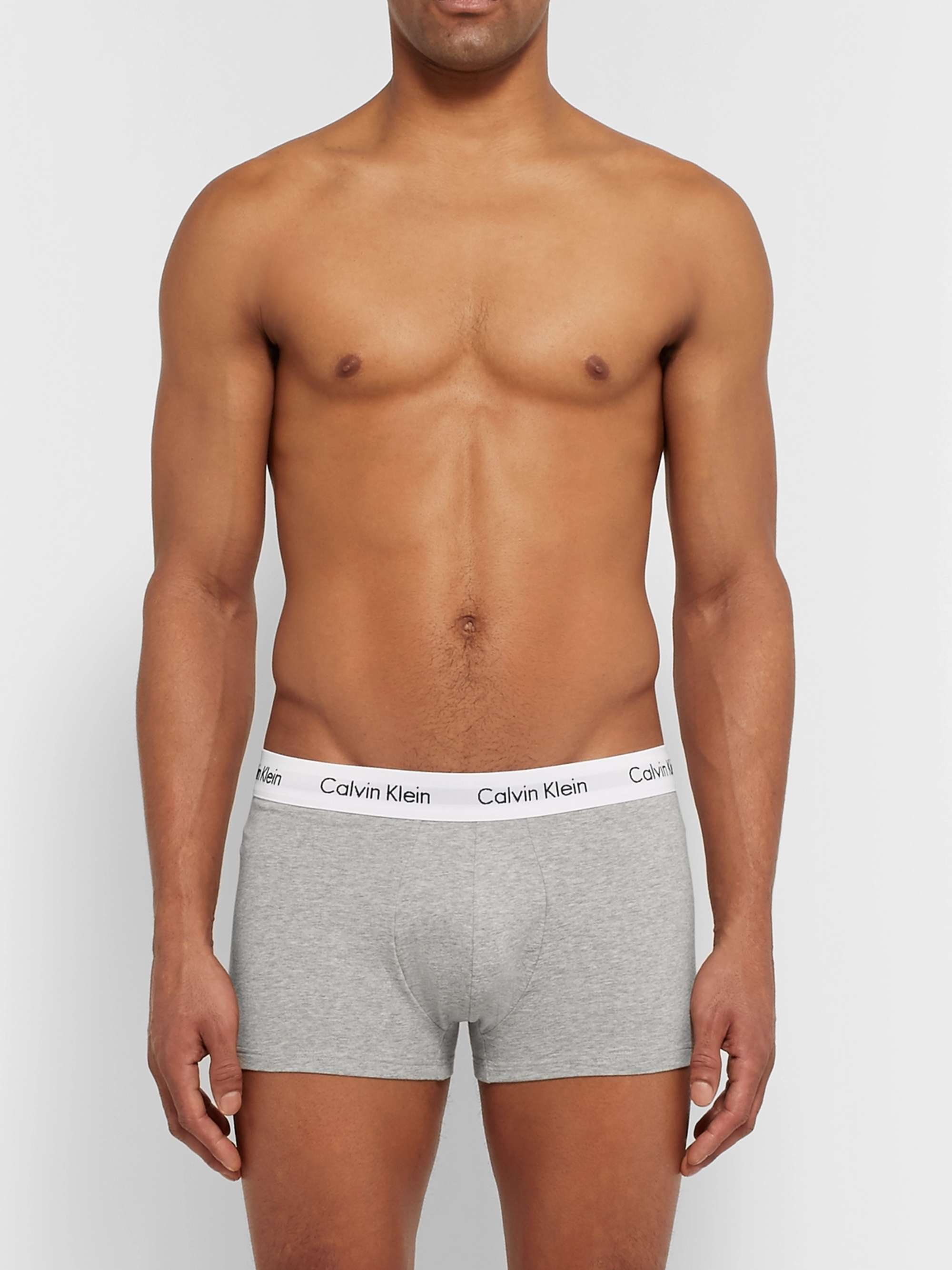 KLEIN Three-Pack Stretch-Cotton Boxer Briefs |