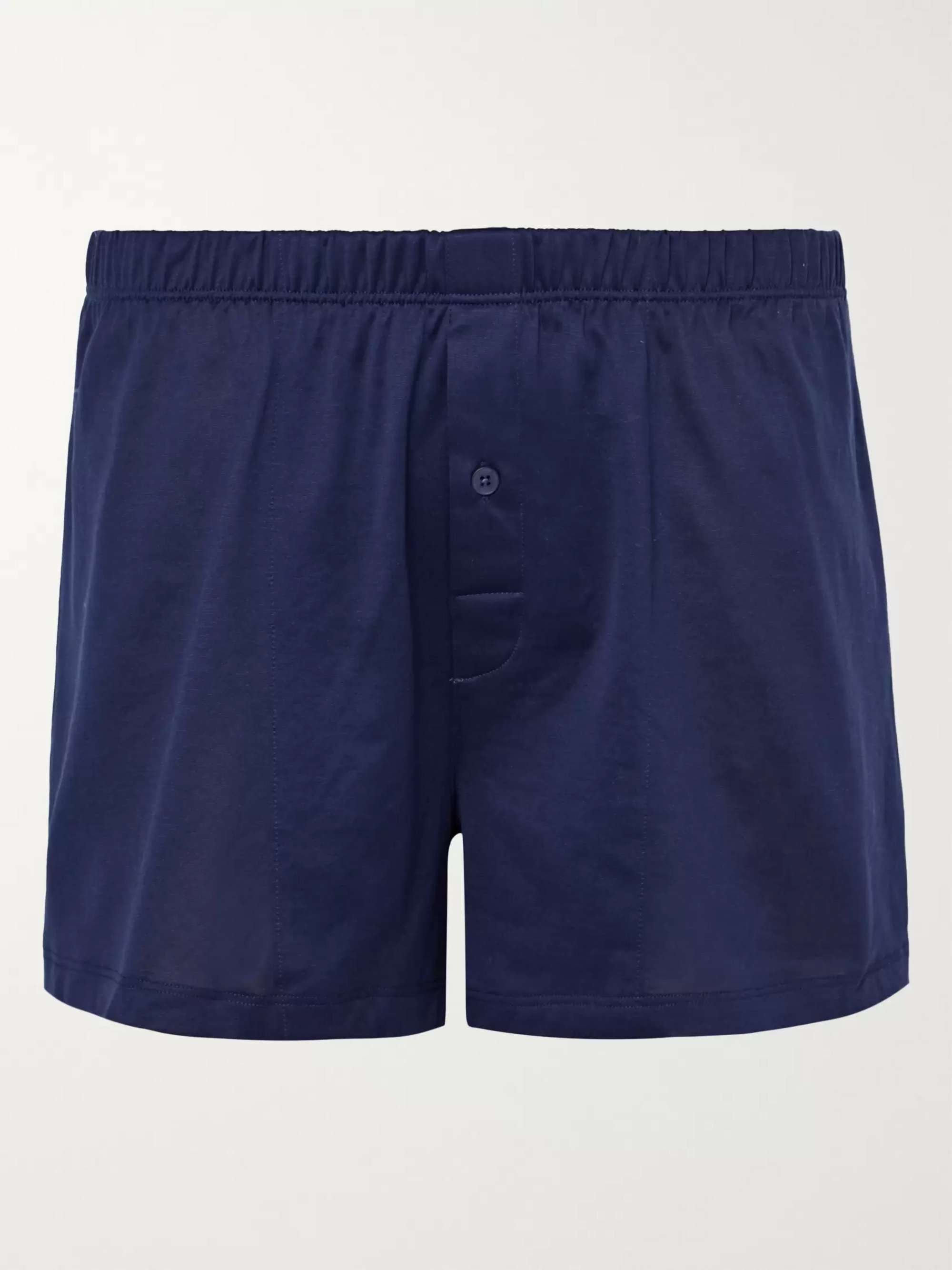 HANRO Sporty Mercerised Cotton Boxer Shorts for Men