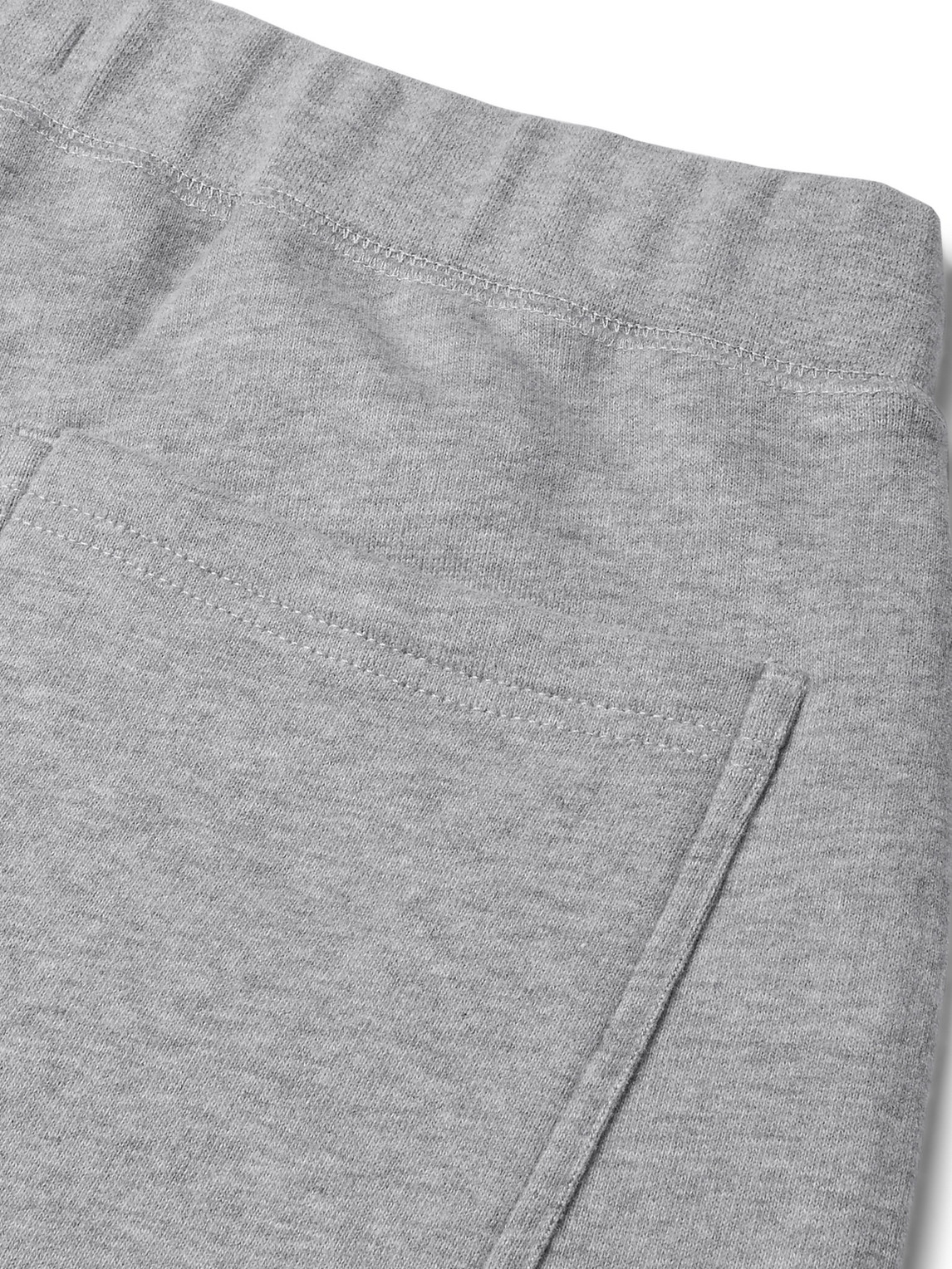 Sunspel - Tapered Brushed Loopback Cotton-jersey Sweatpants - Men - Gray - S 