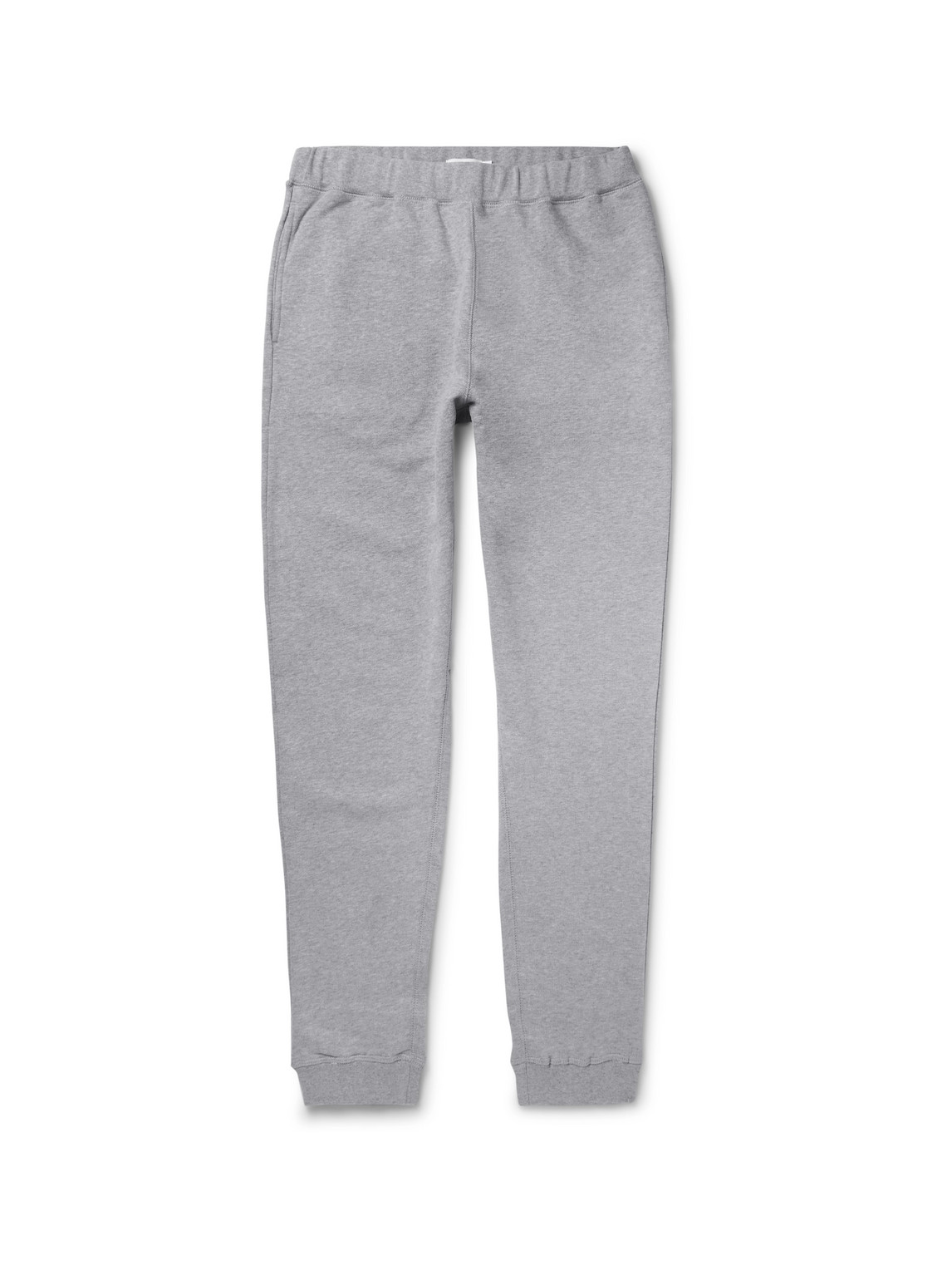 SUNSPEL TAPERED BRUSHED LOOPBACK COTTON-JERSEY SWEATPANTS