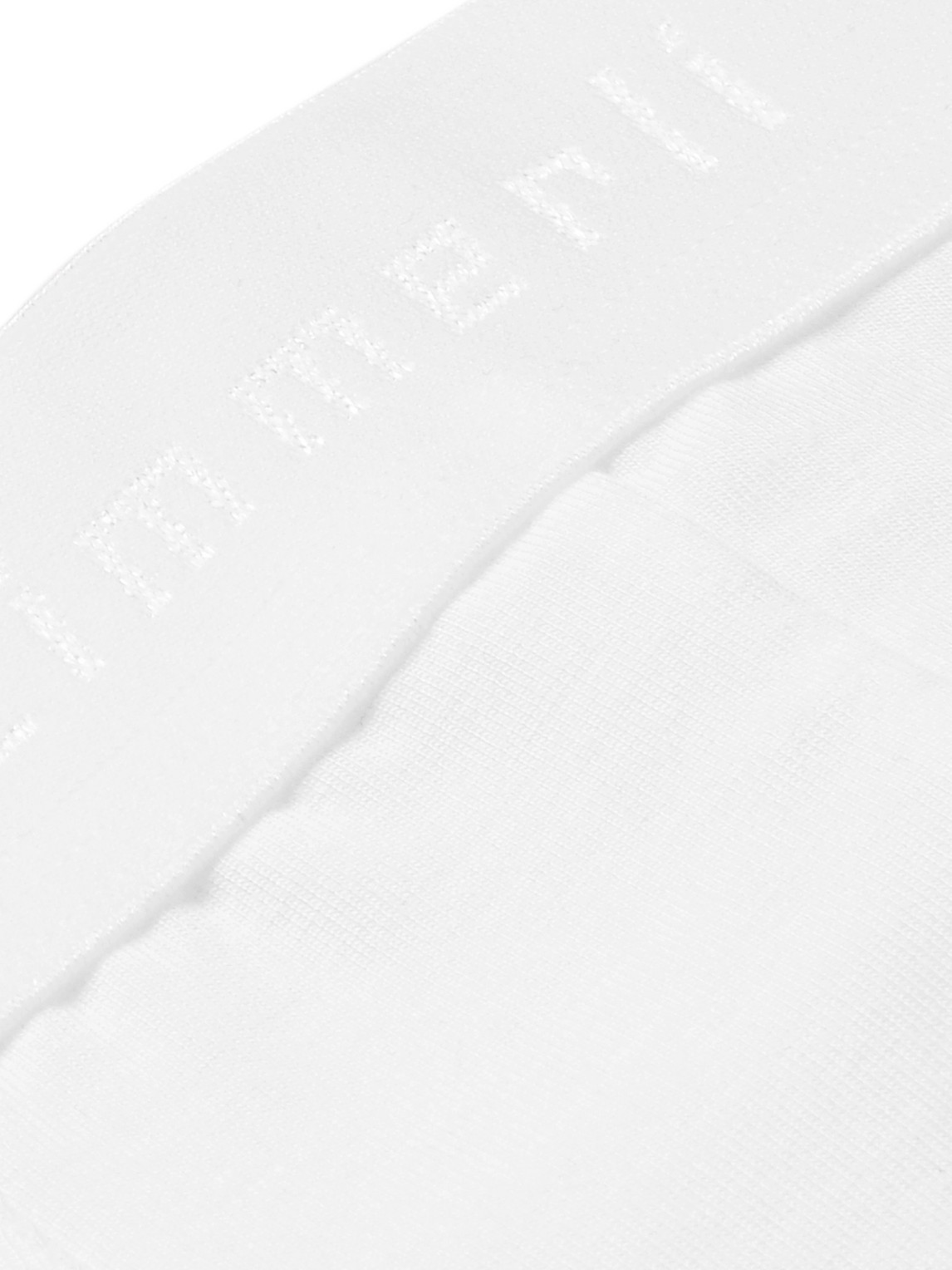 Shop Zimmerli Pureness Stretch Micro Modal Boxer Briefs In White