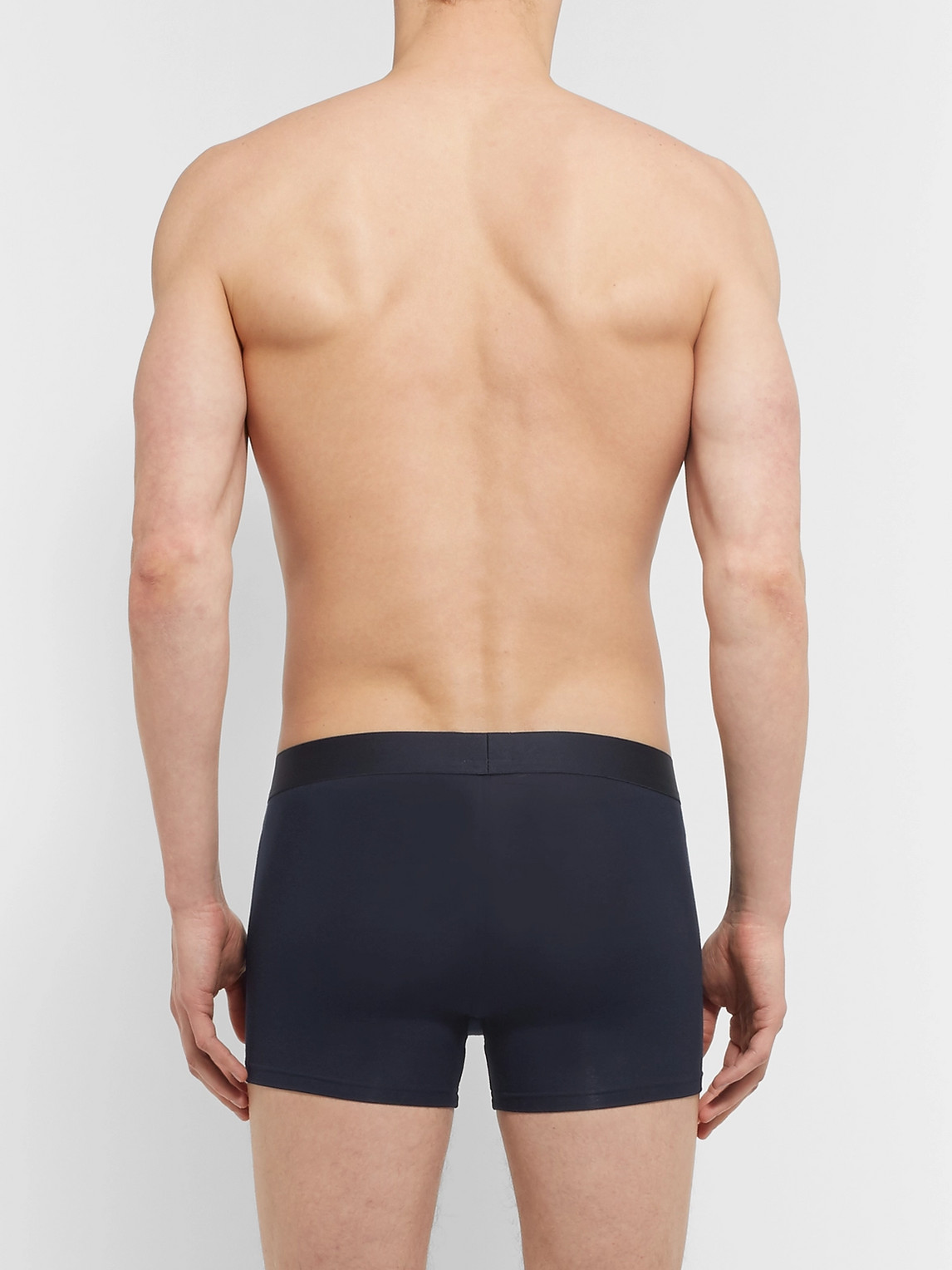 Shop Zimmerli Pureness Stretch-micro Modal Boxer Briefs In Blue