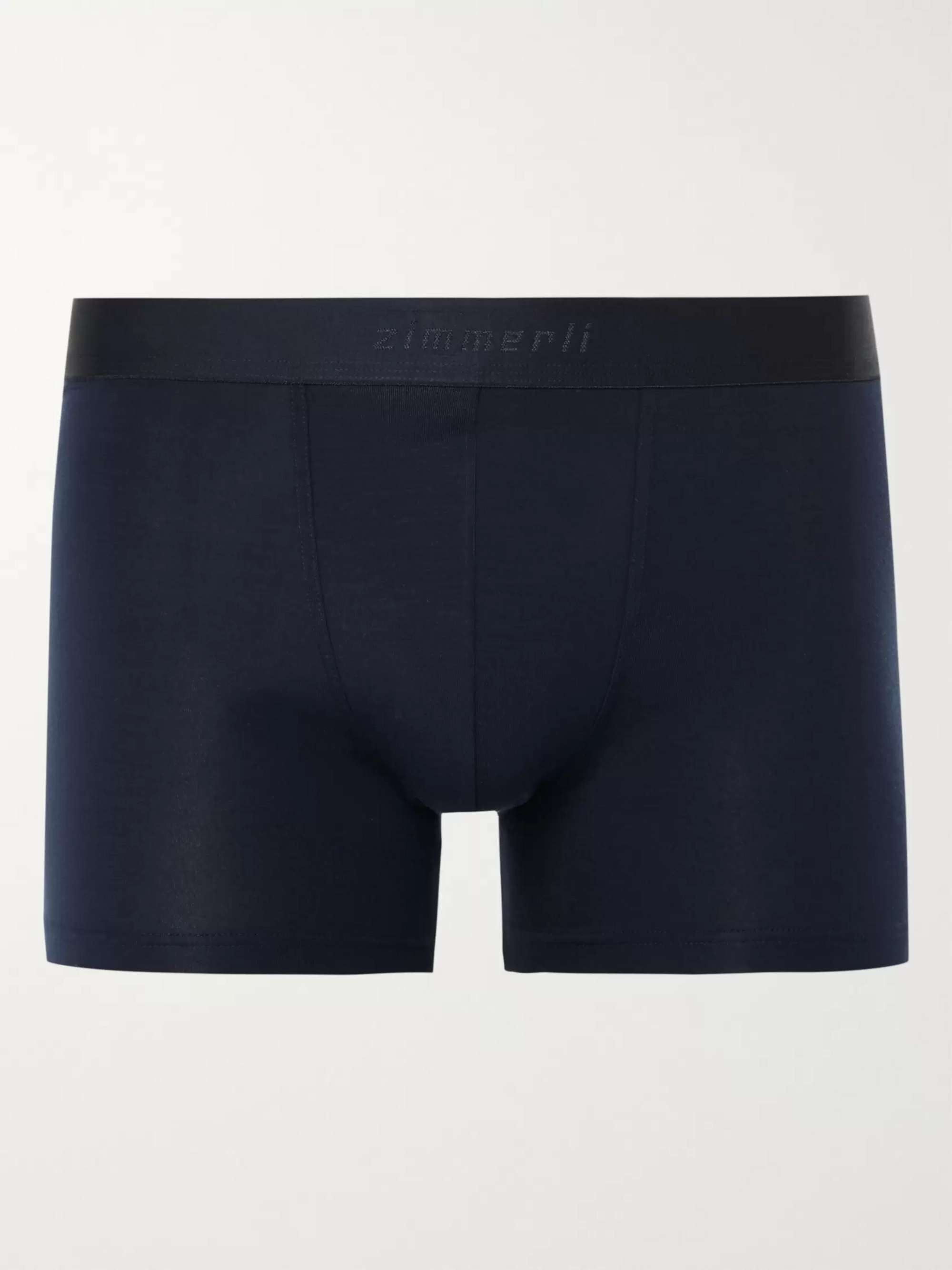 ZIMMERLI Pureness Stretch-Micro Modal Boxer Briefs for Men