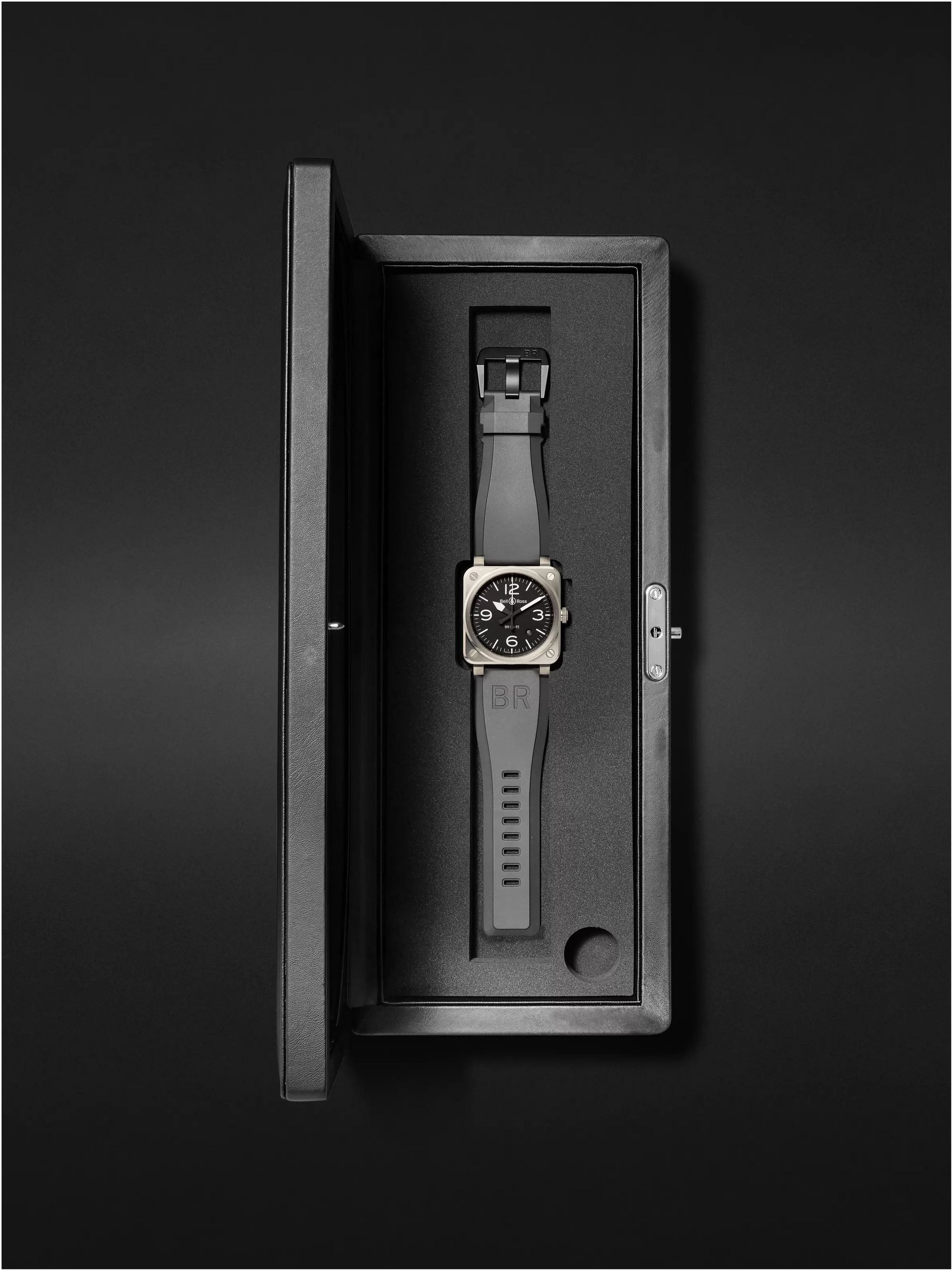 BELL & ROSS BR 03-92 Automatic 42mm Stainless Steel and Rubber Watch