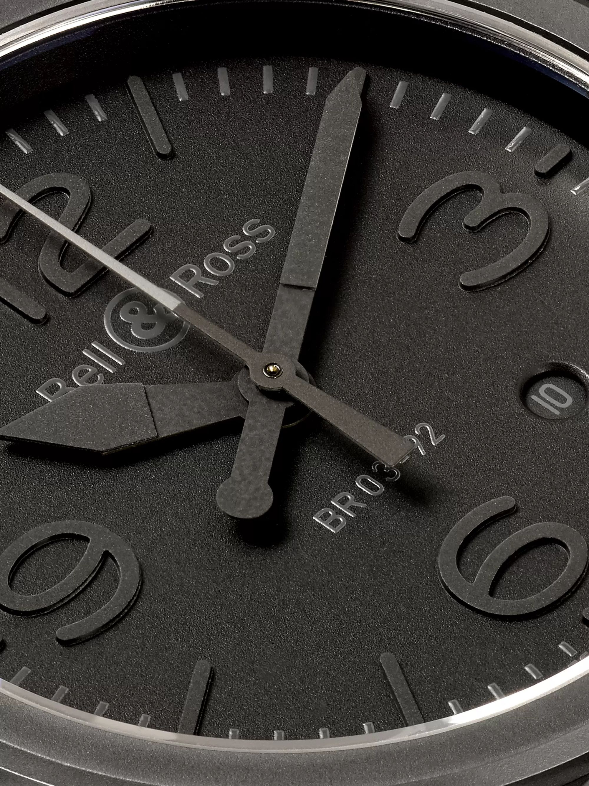 BELL & ROSS Phantom Automatic 42mm Ceramic and Rubber Watch, Ref. No. BR0392‐PHANTOM‐CE