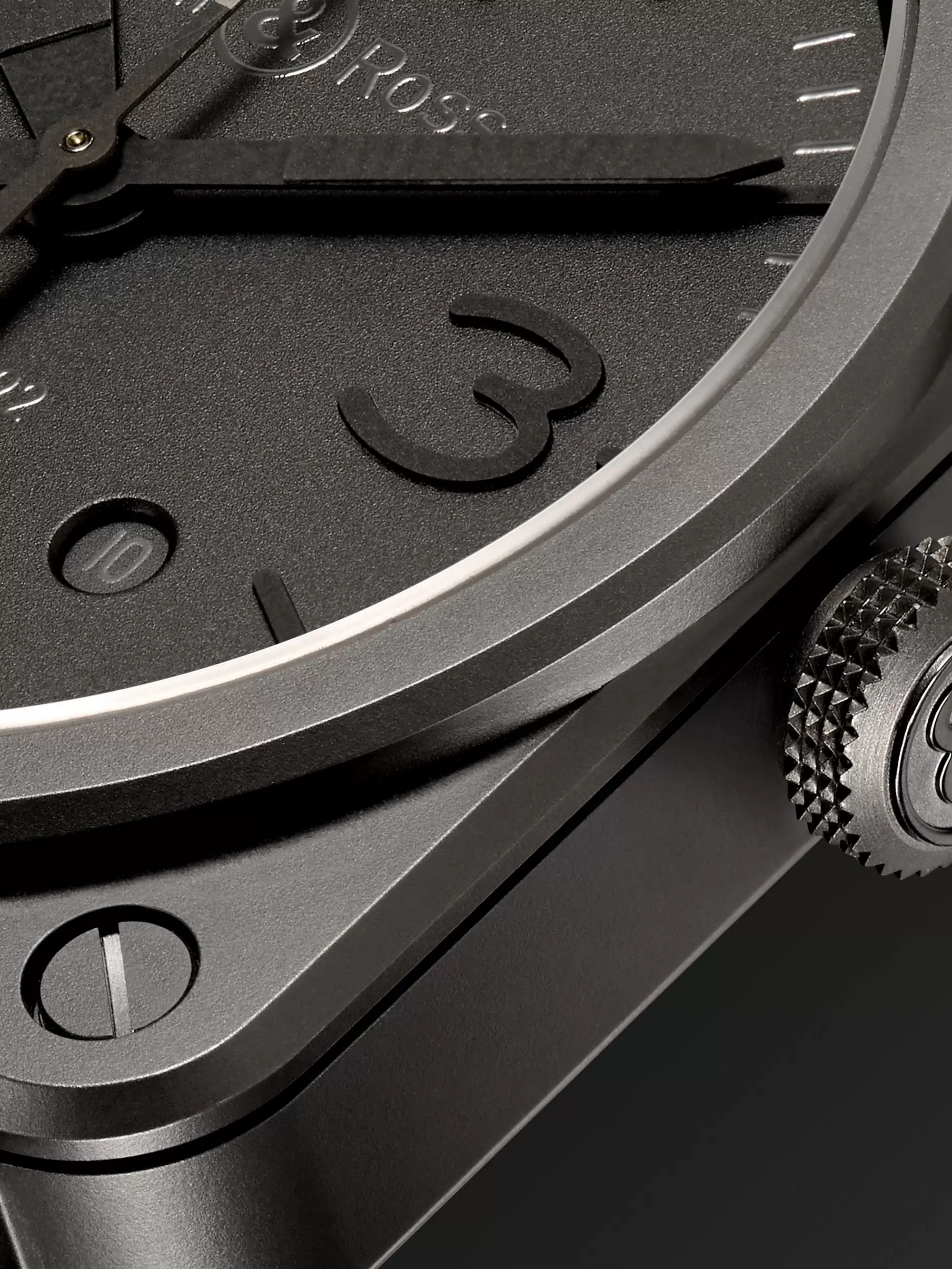 BELL & ROSS Phantom Automatic 42mm Ceramic and Rubber Watch, Ref. No. BR0392‐PHANTOM‐CE