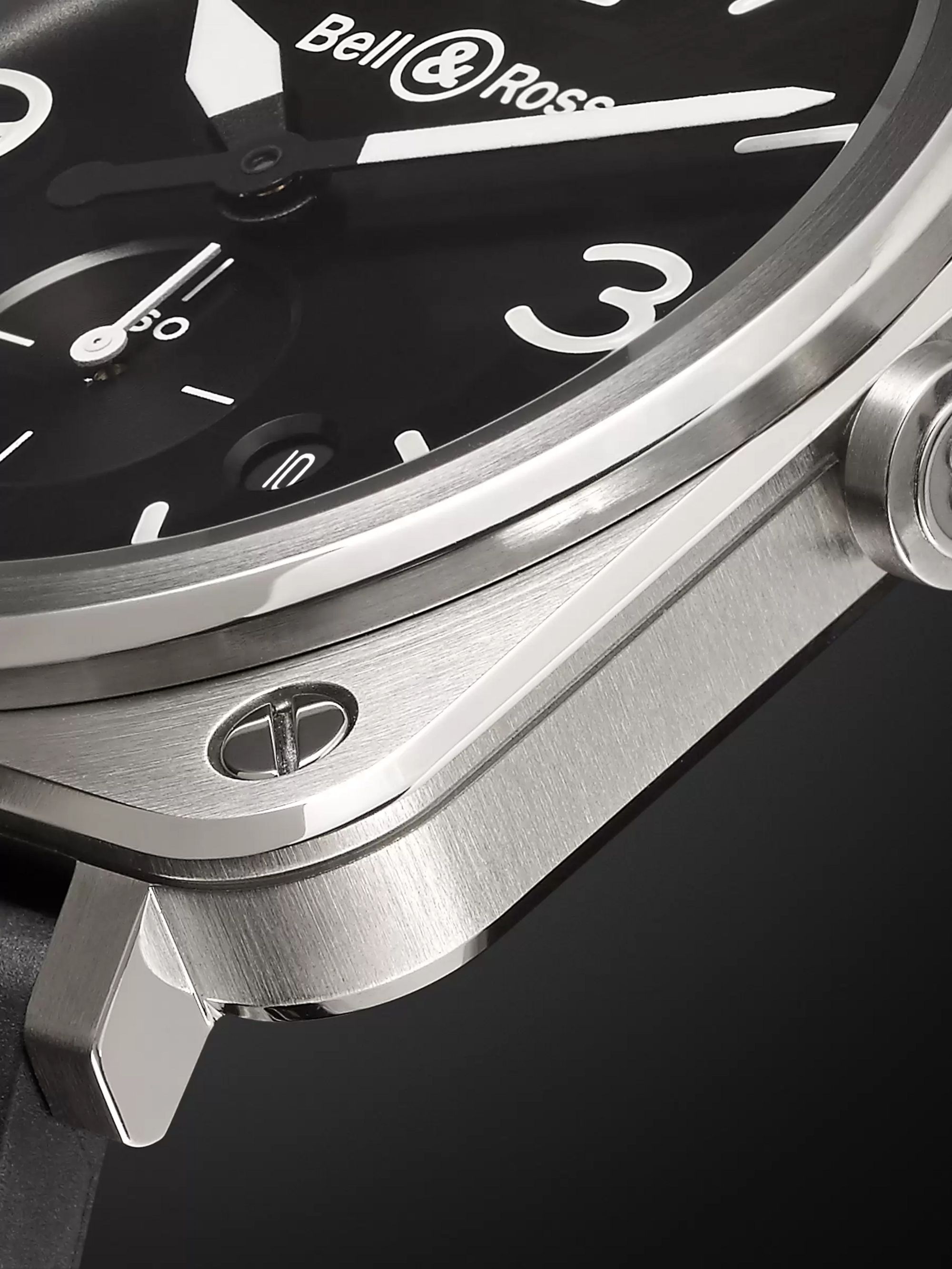 BELL & ROSS BR S 39mm Steel and Rubber Watch, Ref. No. BRS‐BLC‐ST