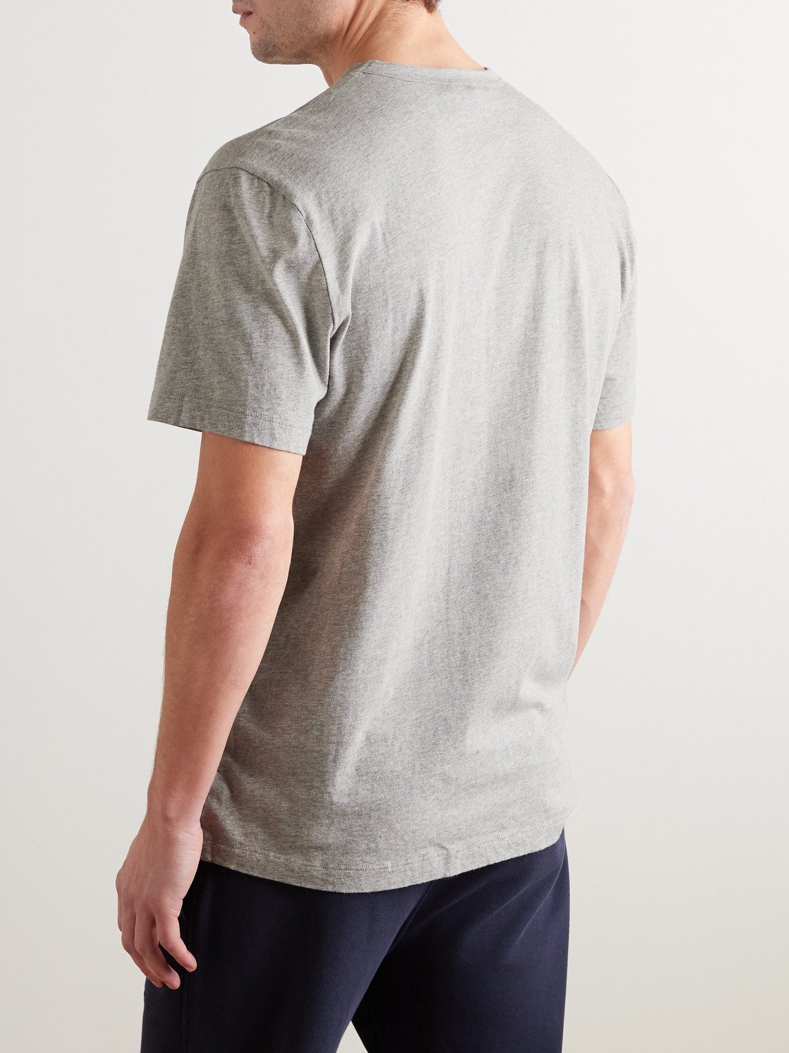 Shop James Perse Slim-fit Cotton-jersey T-shirt In Gray