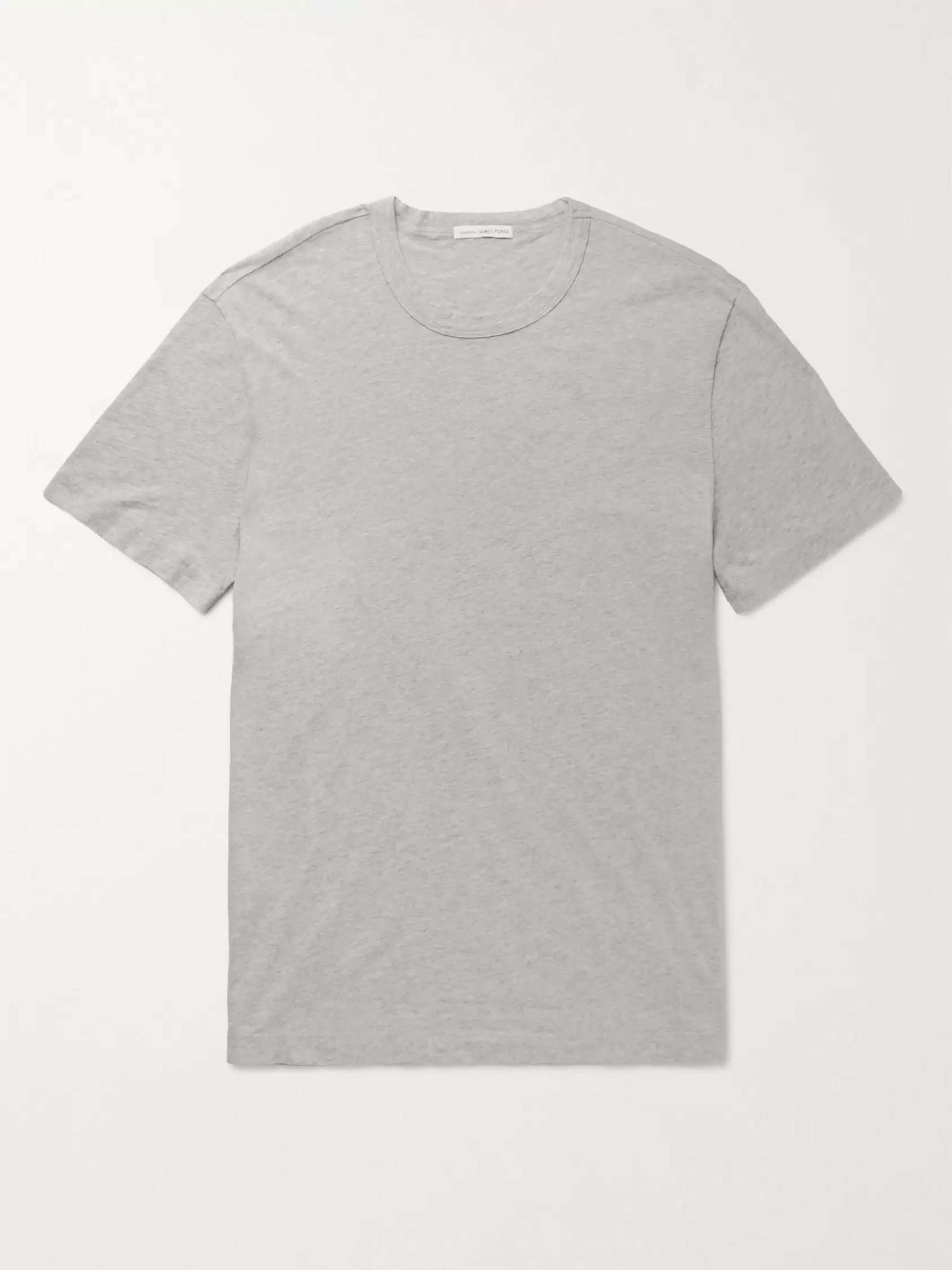 Gray Slim-Fit Cotton-Jersey T-Shirt | JAMES PERSE | MR PORTER