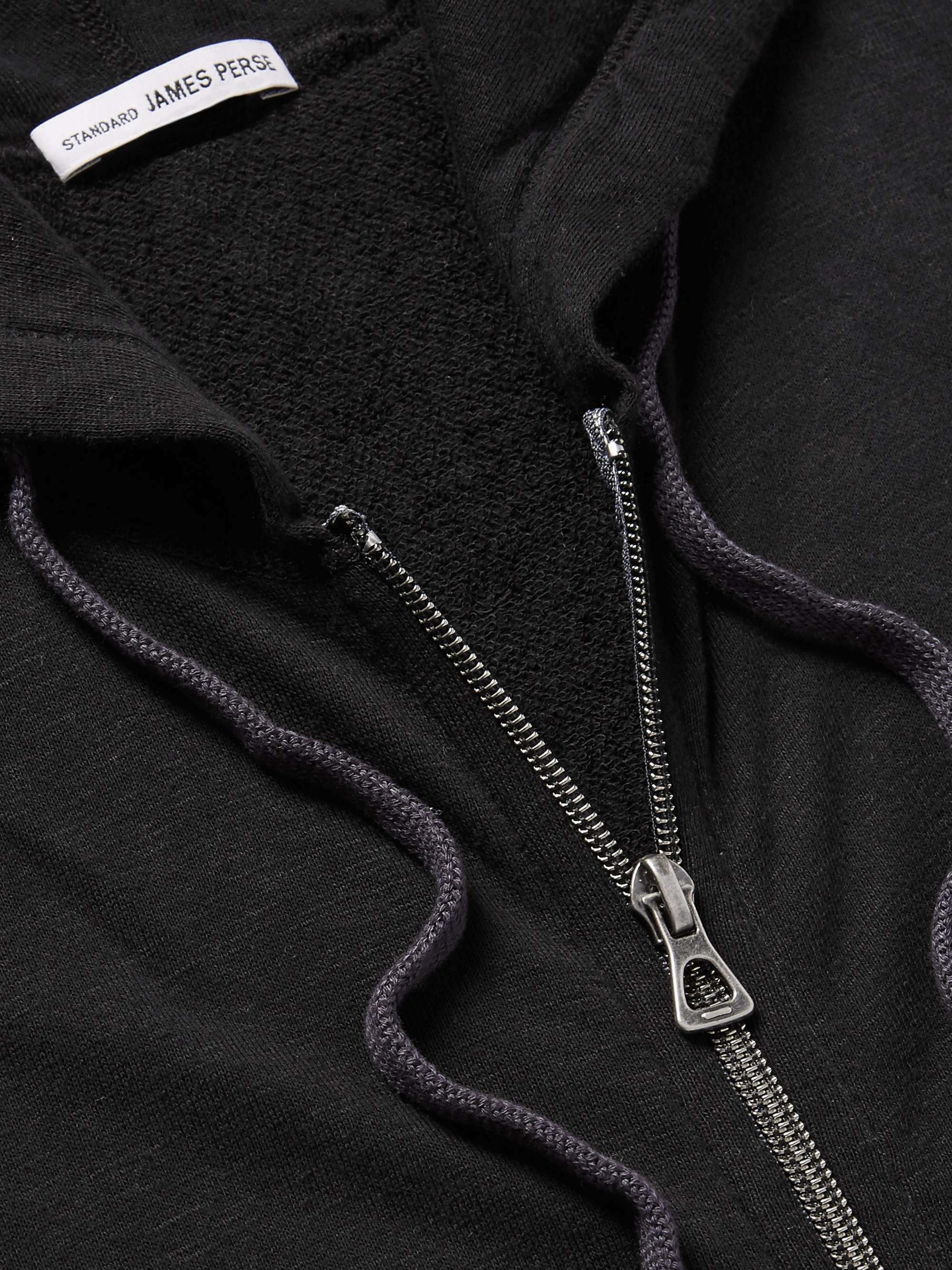JAMES PERSE Supima Cotton-Jersey Zip-Up Hoodie