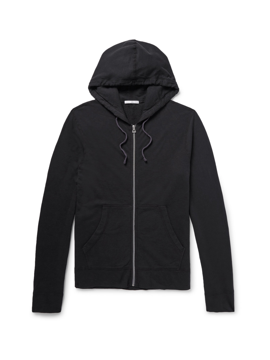 Shop James Perse Supima Cotton-jersey Hoodie In Black