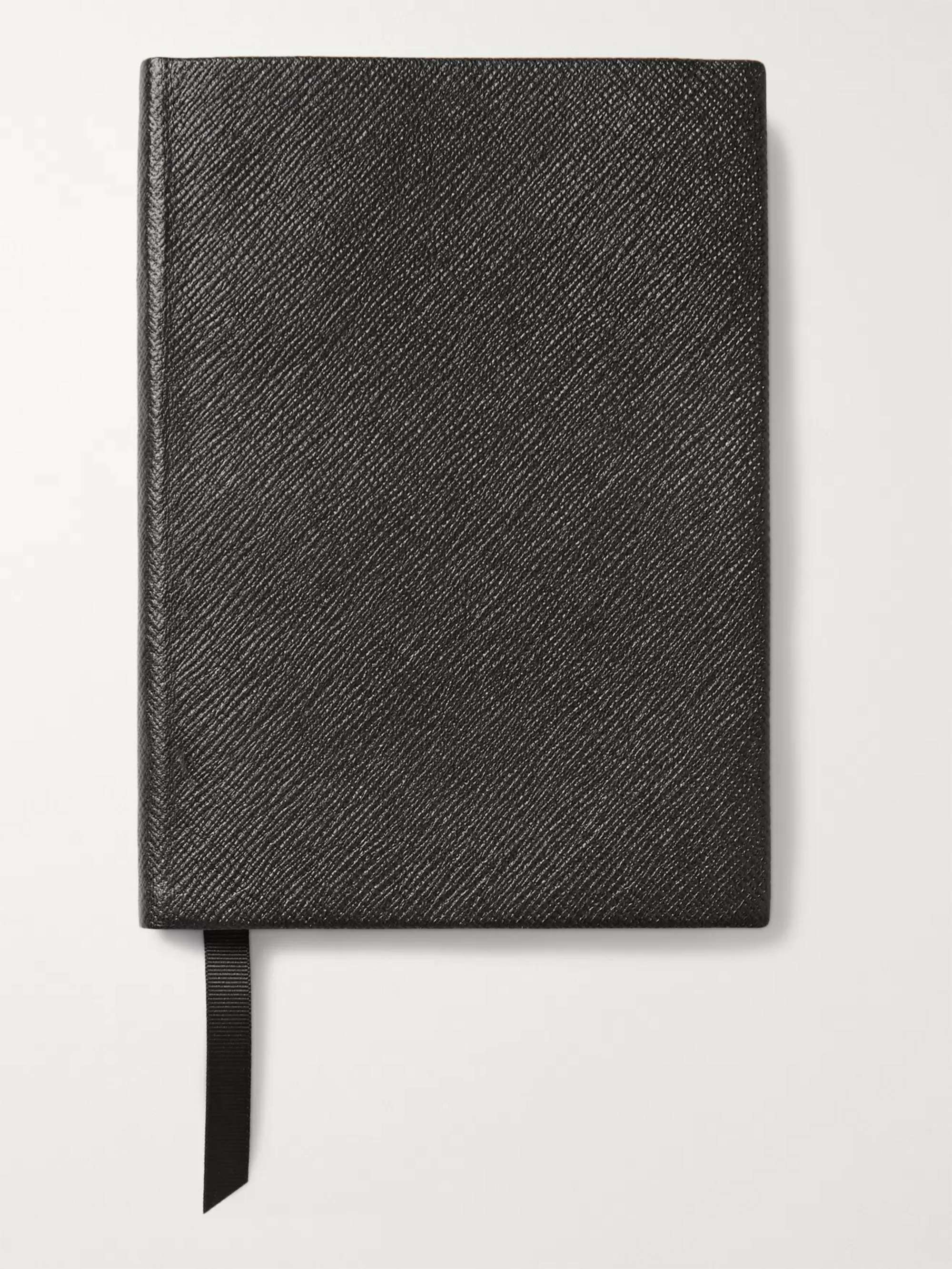 Blue Panama Leather Notebook by Smythson