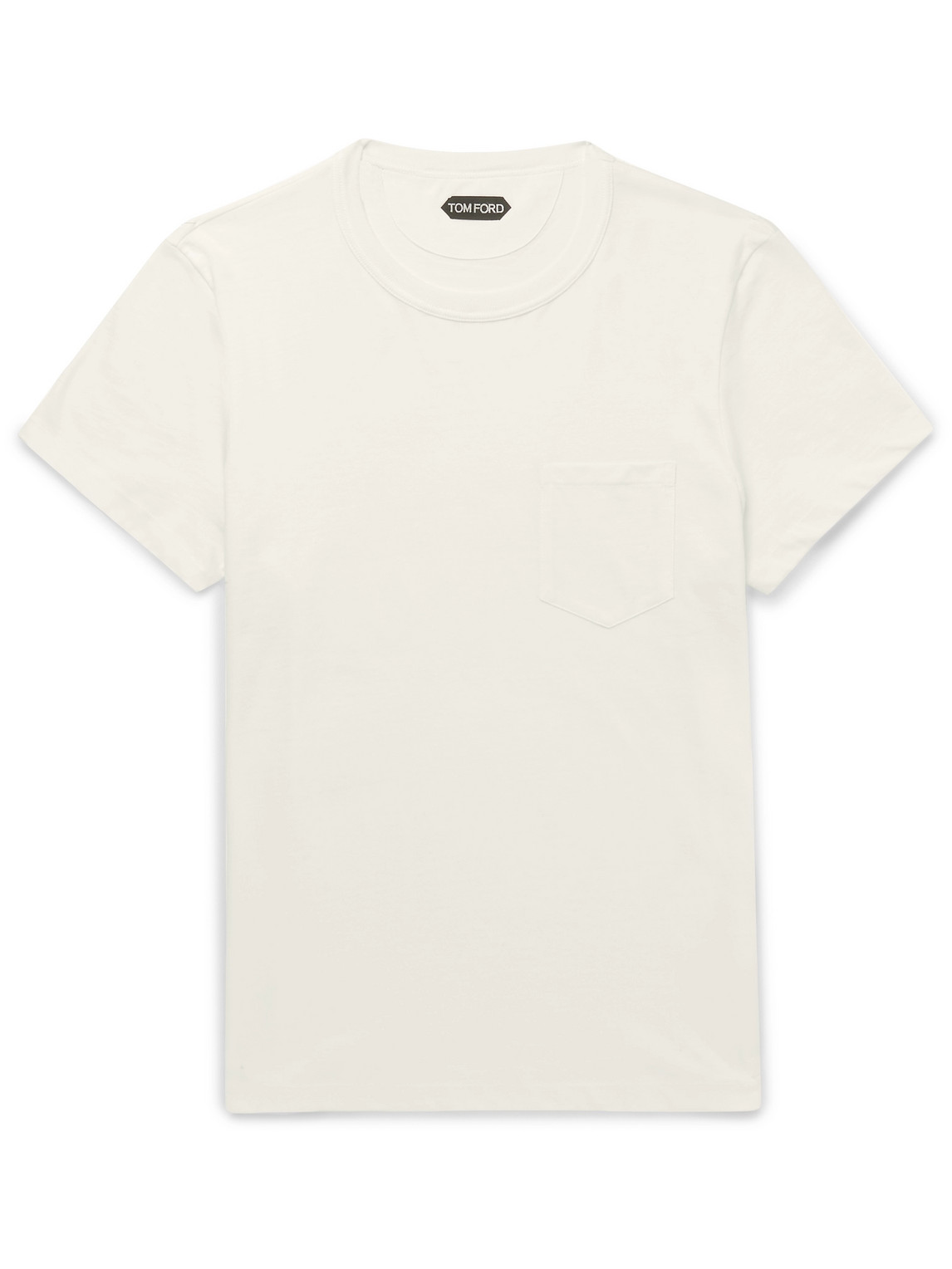 TOM FORD - Cotton-Jersey T-Shirt - Men - Neutrals - IT 44