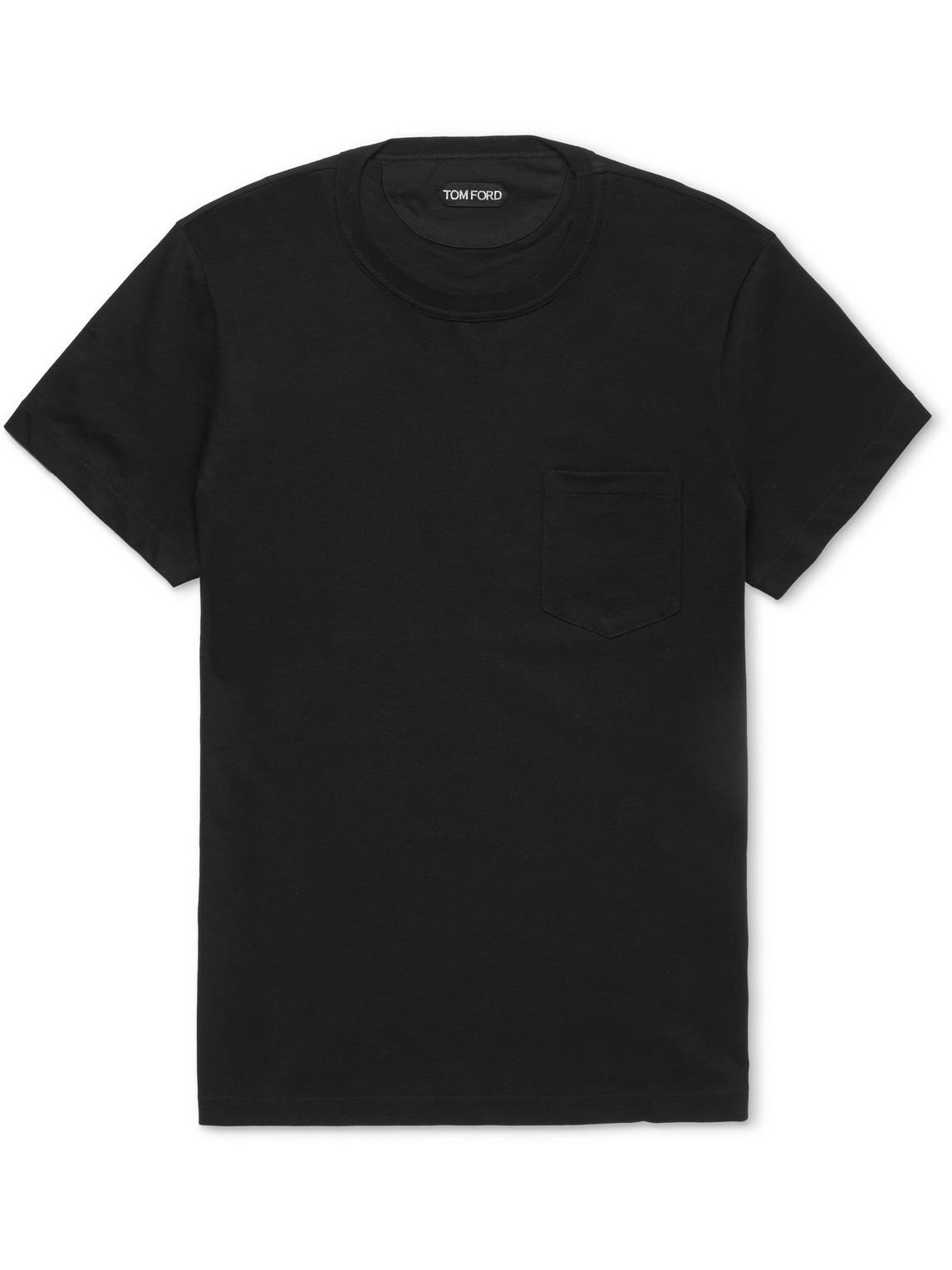 Shop Tom Ford Cotton-jersey T-shirt In Black