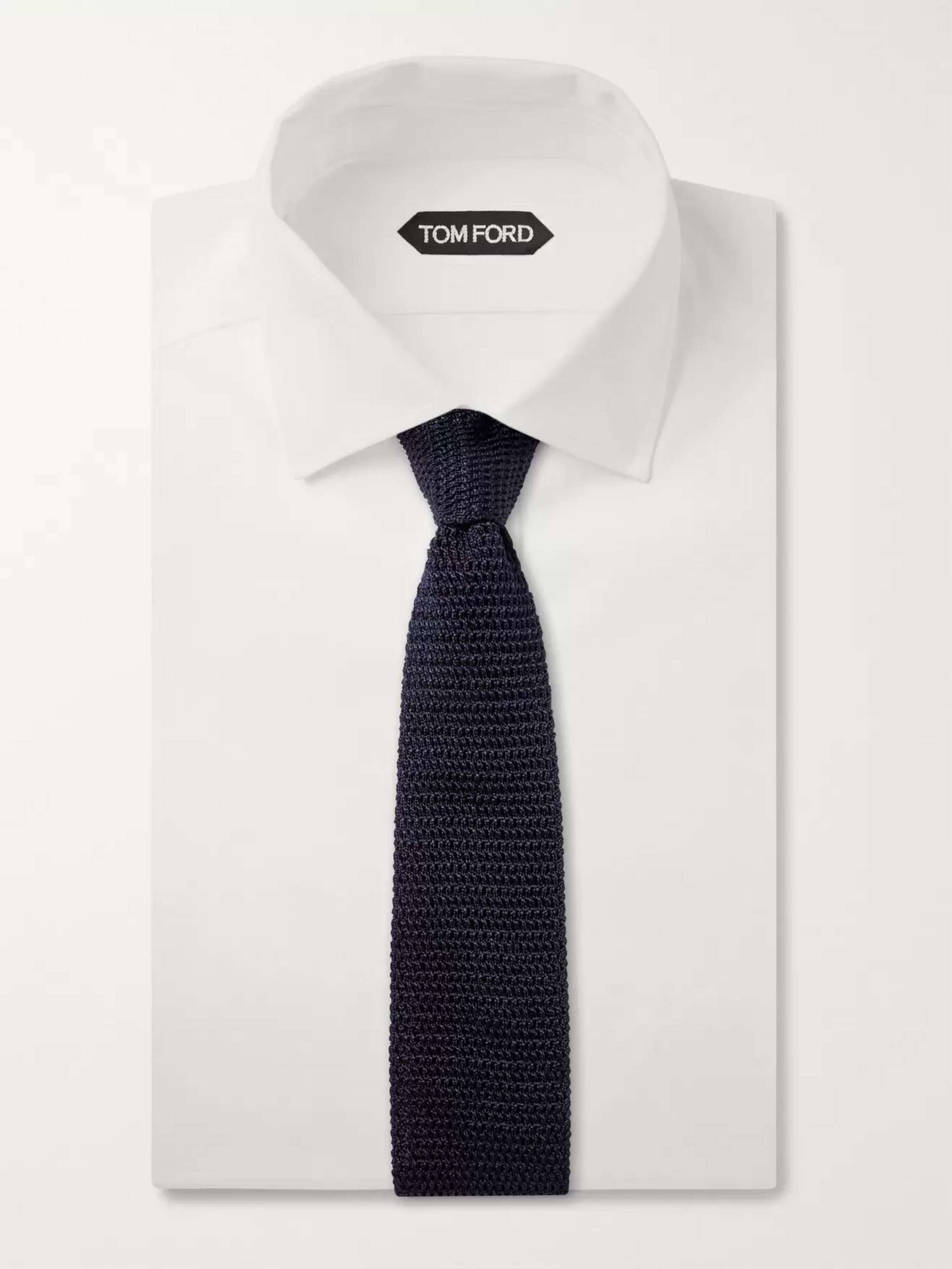 TOM FORD 7.5cm Knitted Silk Tie