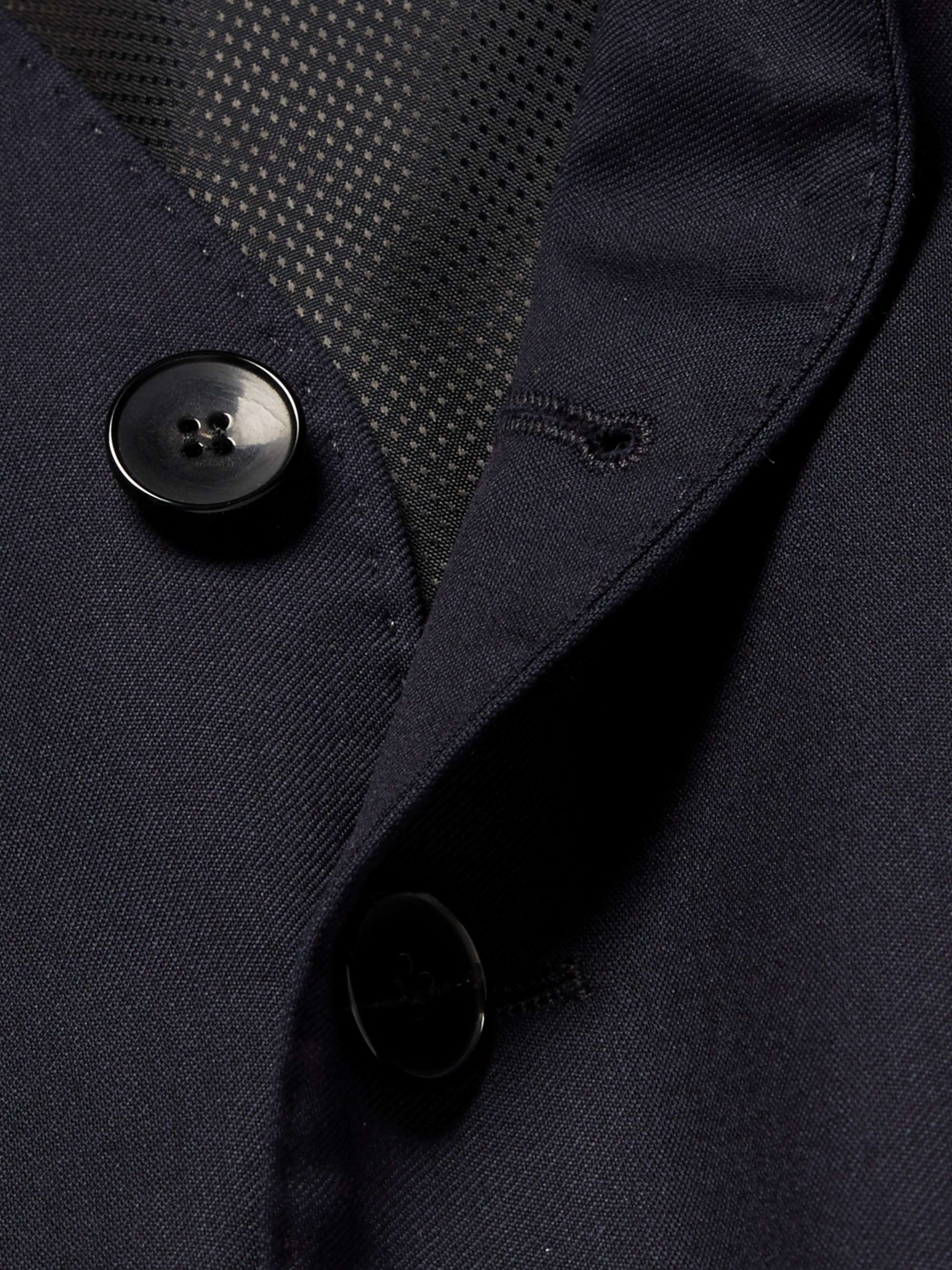 HUGO BOSS Blue Wilson Slim-Fit Super 120s Virgin Wool Waistcoat