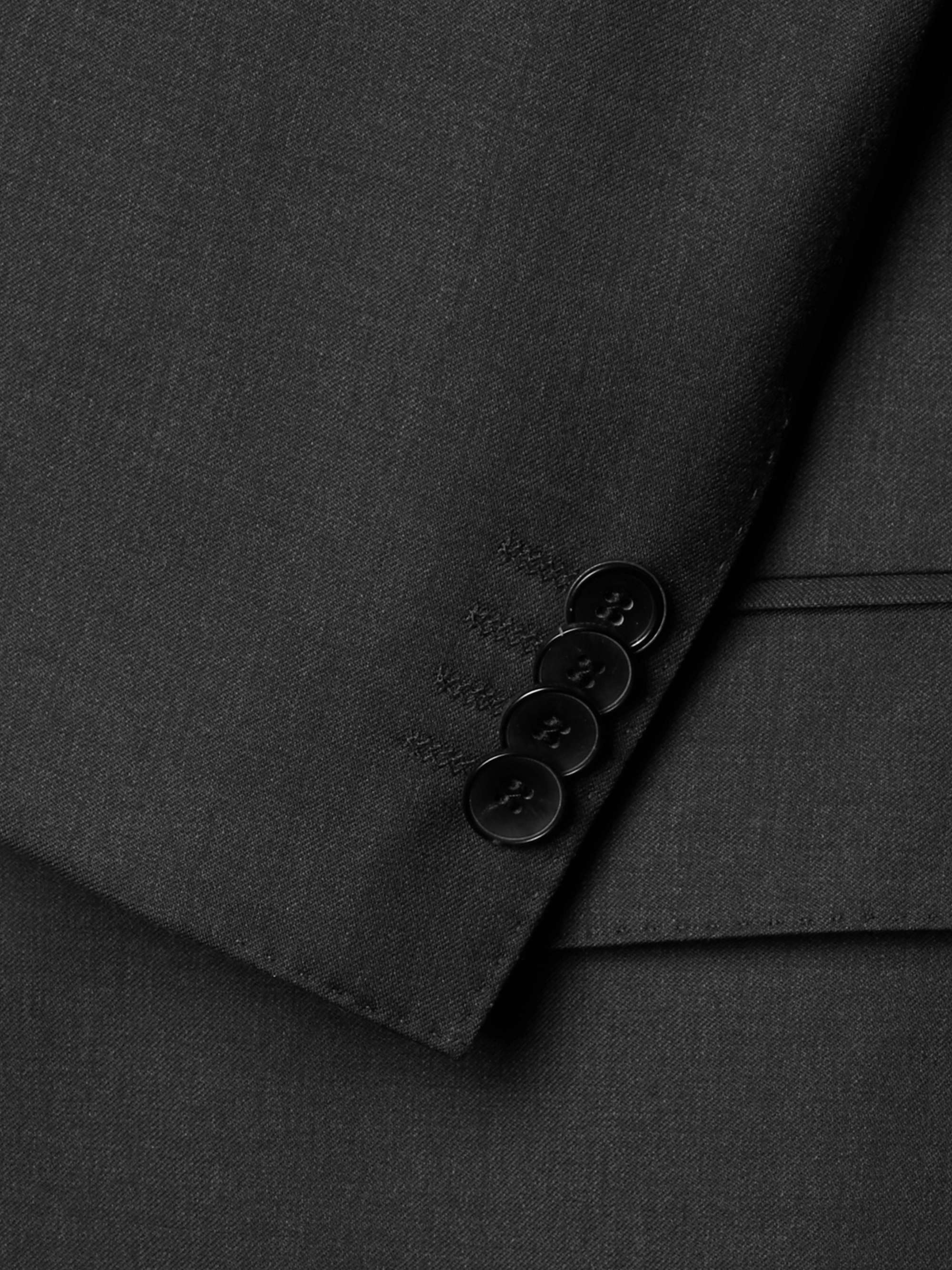 HUGO BOSS Grey Hayes Slim-Fit Super 120s Virgin Wool Suit Jacket