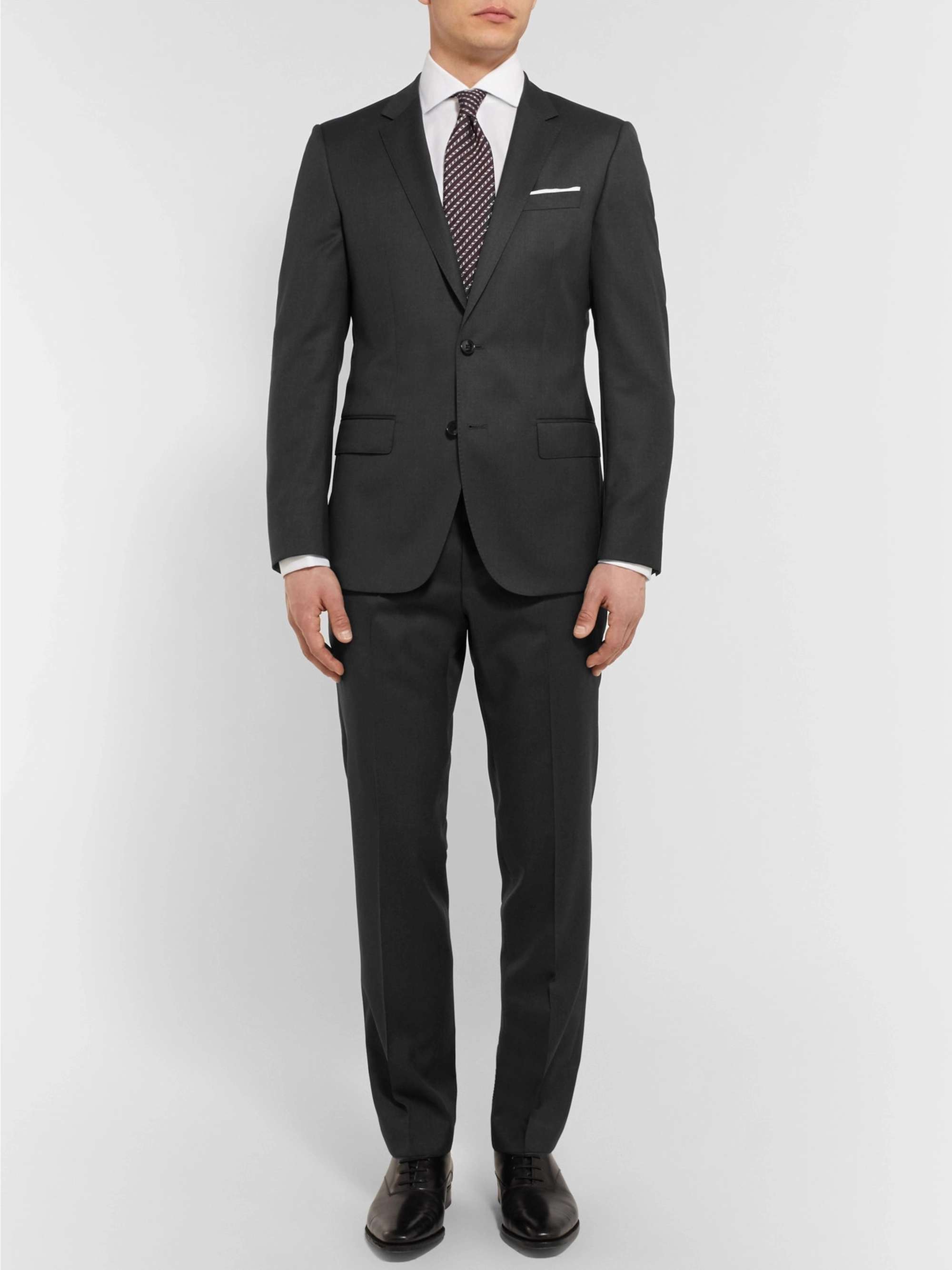 HUGO BOSS Black Gibson Slim-Fit Virgin Wool Suit Trousers