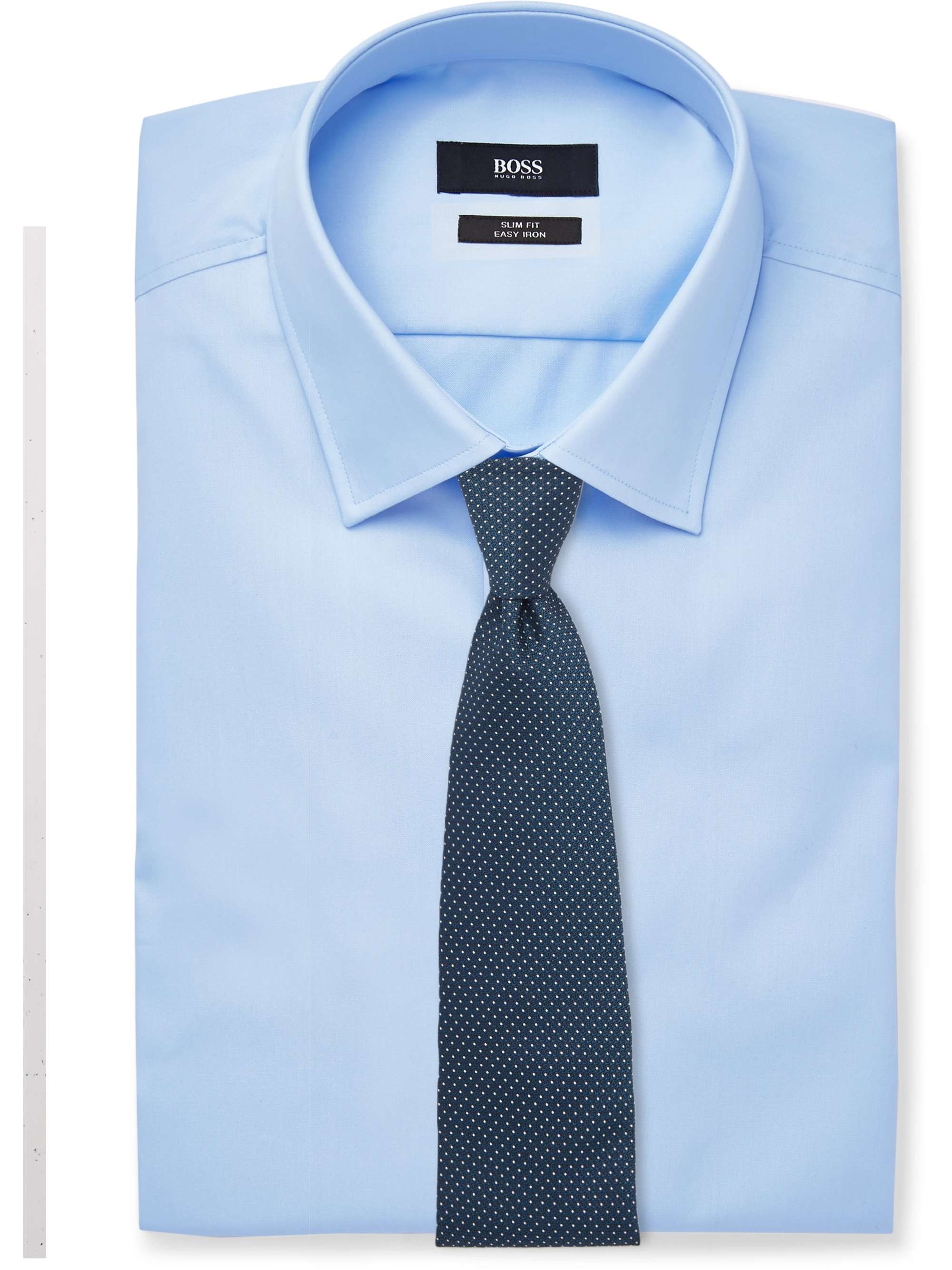 HUGO BOSS Blue Jenno Slim-Fit Cotton Oxford Shirt