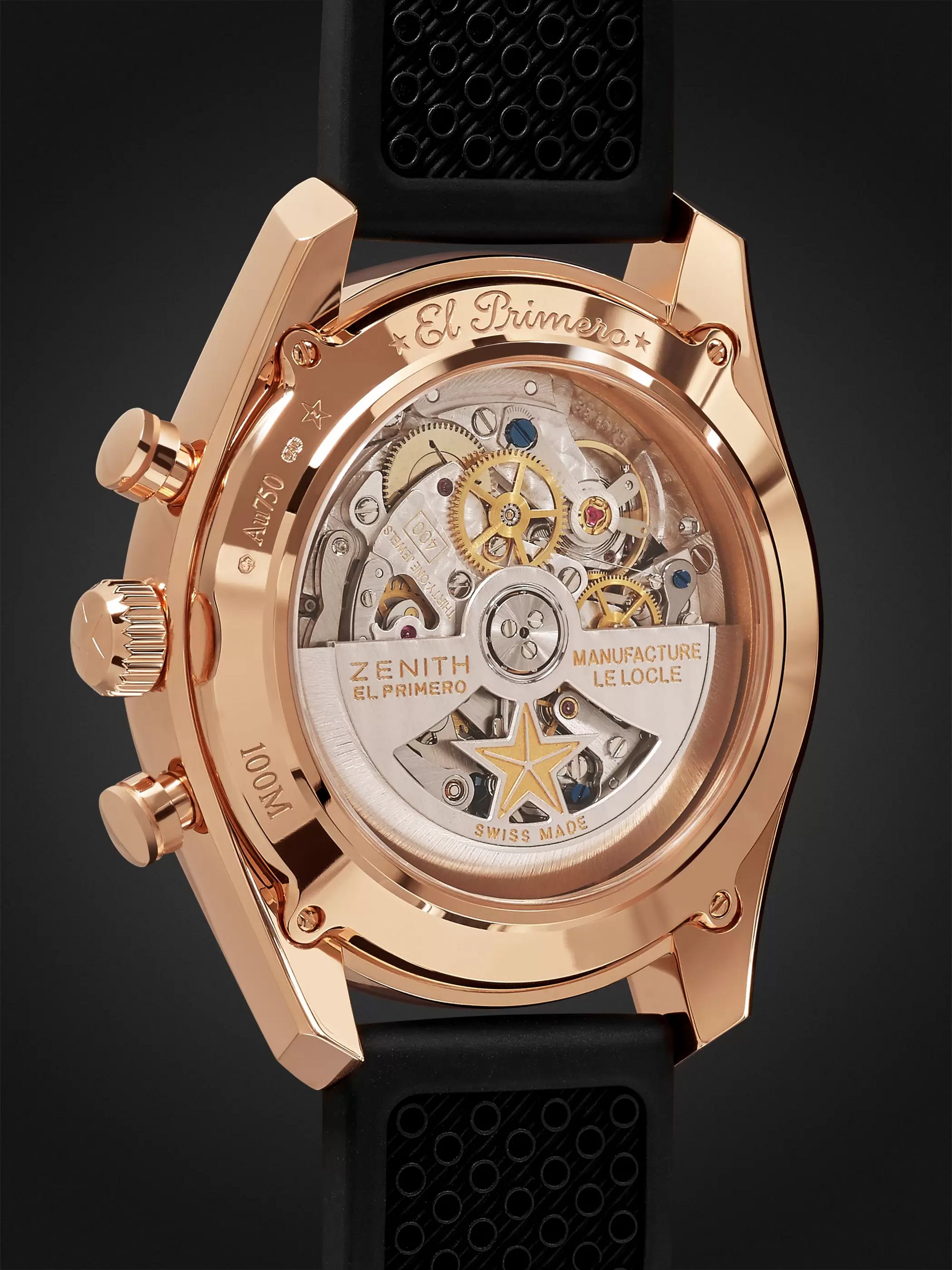 ZENITH El Primero Chronomaster 1969 42mm Rose Gold and Rubber Watch, Ref. No. 18.2043.400/69.R576