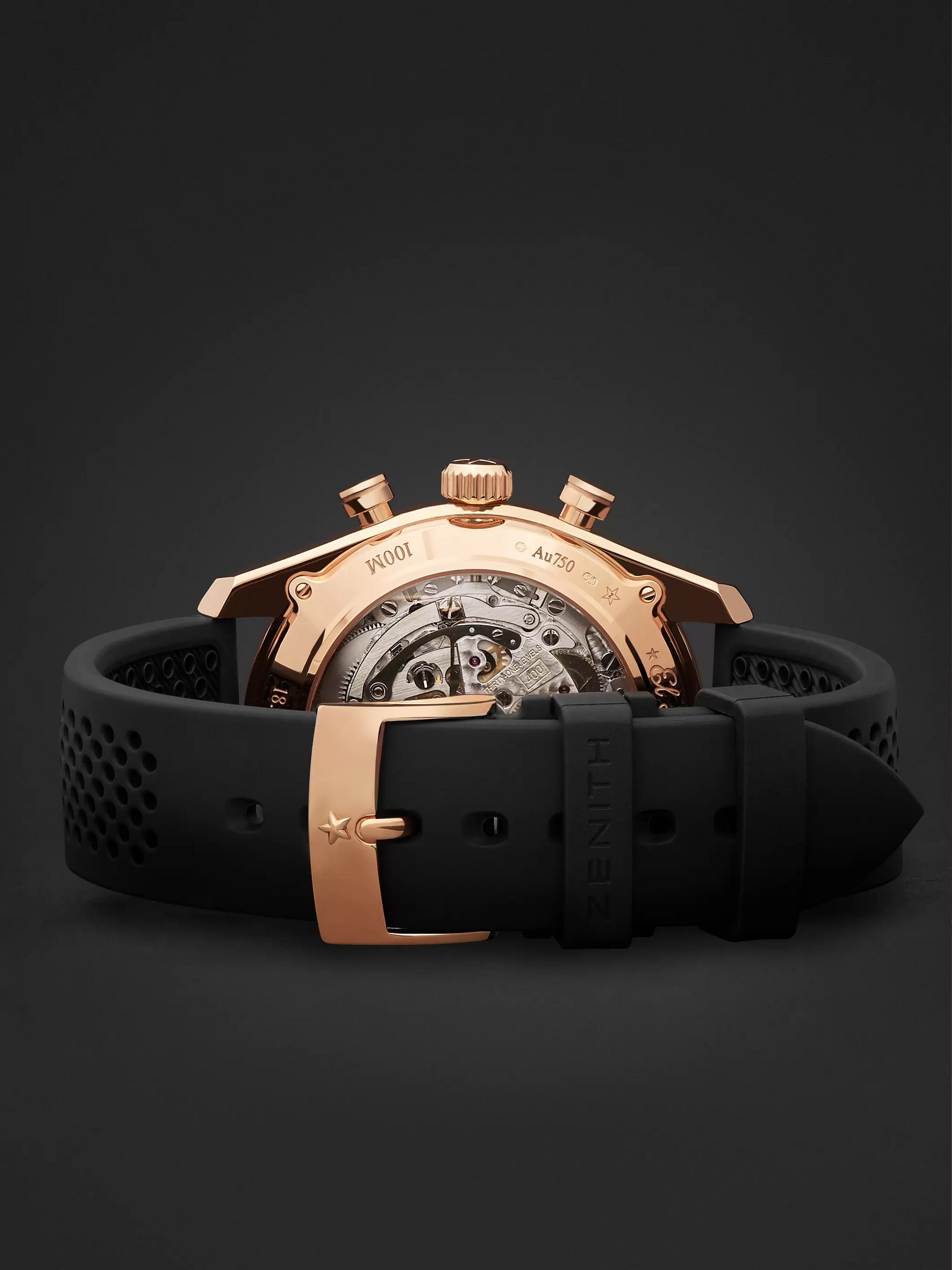 ZENITH El Primero Chronomaster 1969 42mm Rose Gold and Rubber Watch, Ref. No. 18.2043.400/69.R576