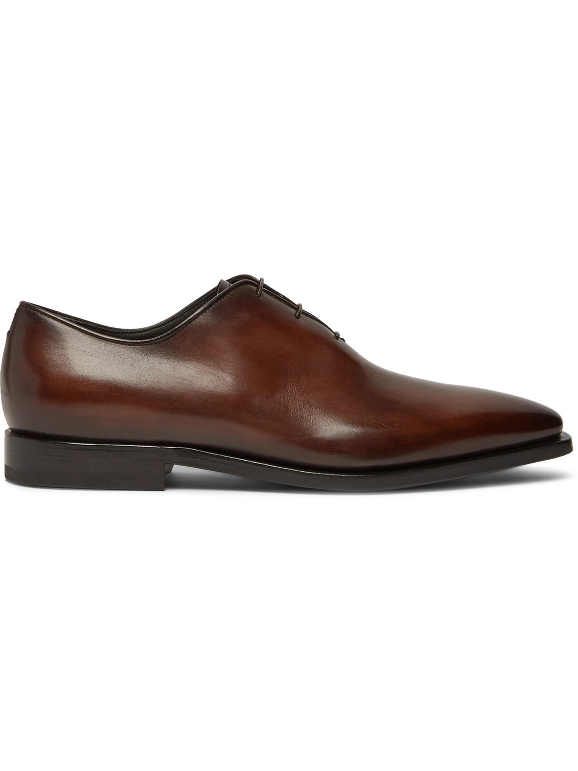 BERLUTI ALESSANDRO ECLAIR WHOLE-CUT LEATHER OXFORD SHOES