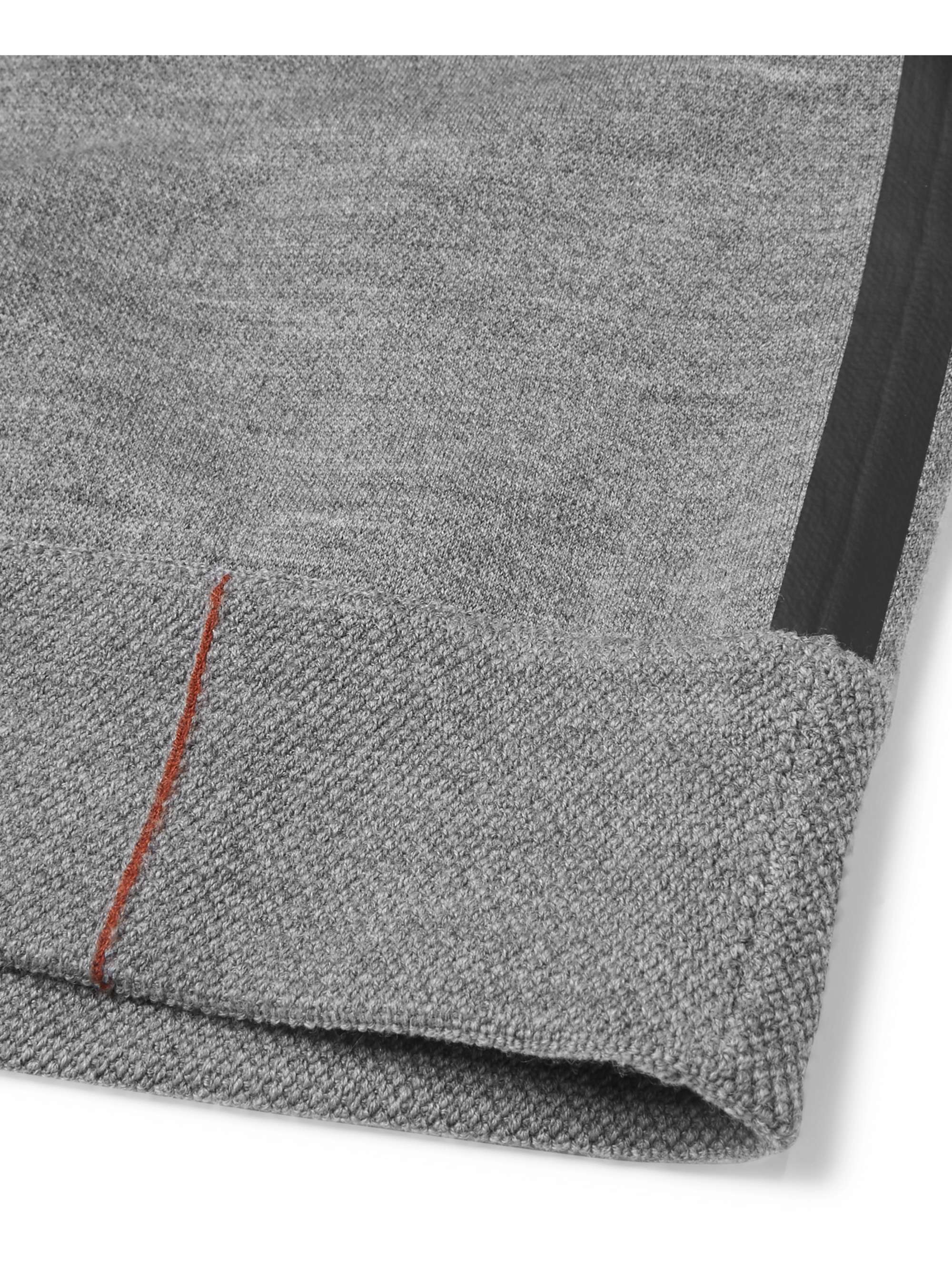 LORO PIANA Mélange Virgin Wool-Blend Zip-Up Hoodie