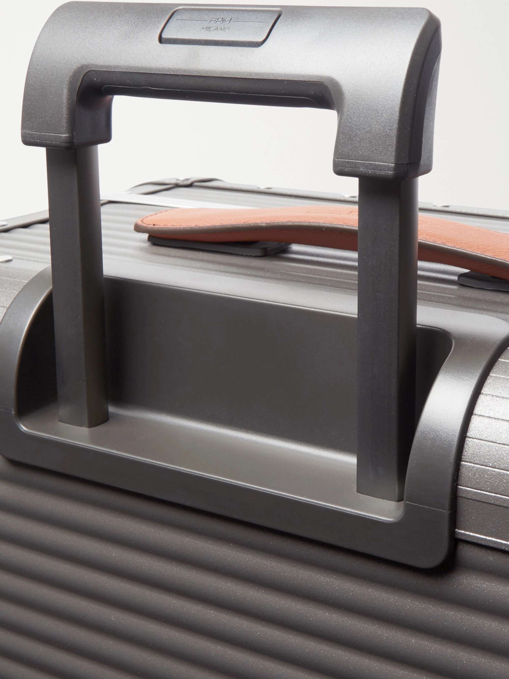 FPM MILANO Spinner 68cm Leather-Trimmed Aluminium Suitcase