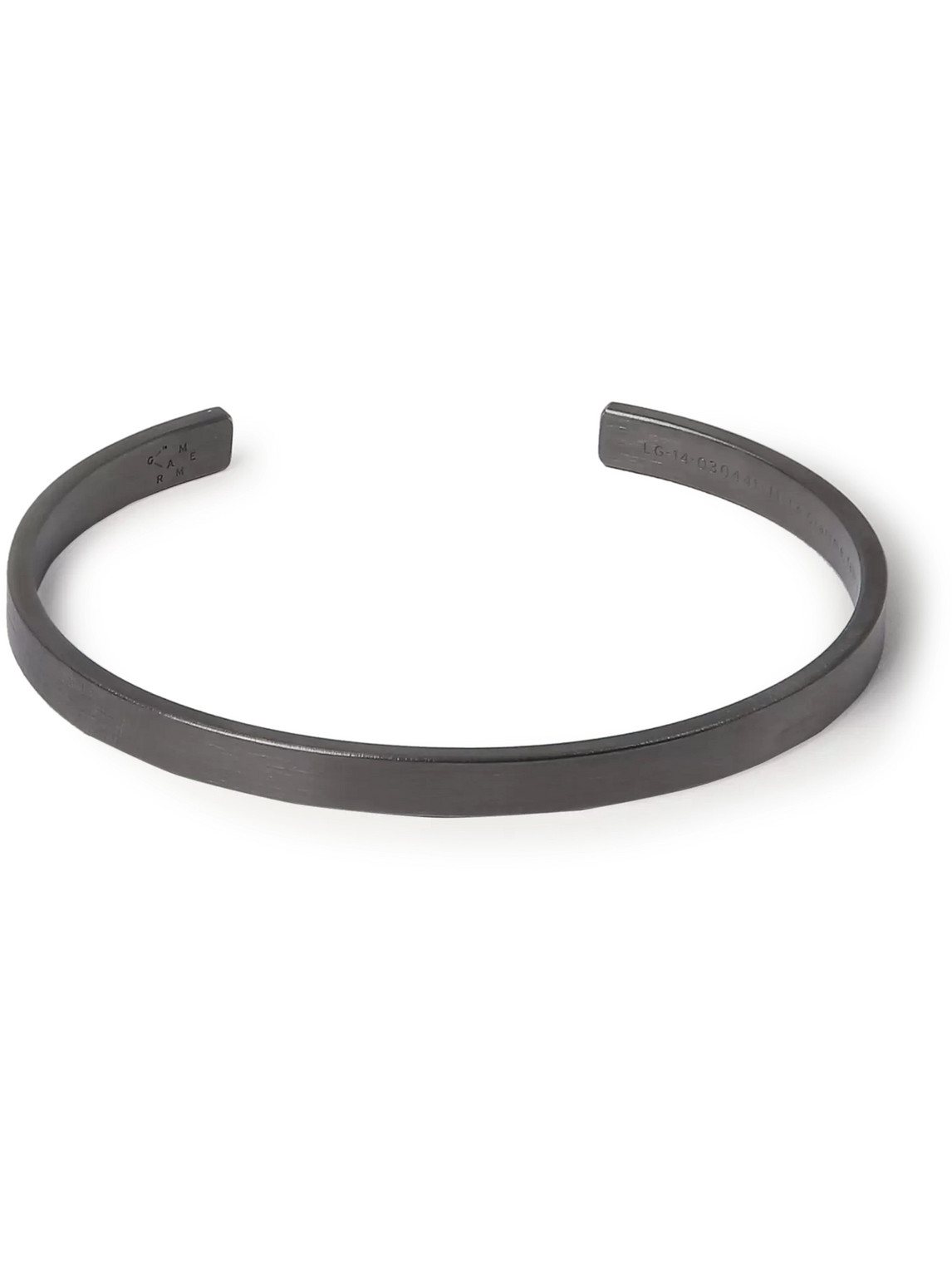 Le Gramme Le 15 Brushed Ruthenium-plated Cuff In Silver