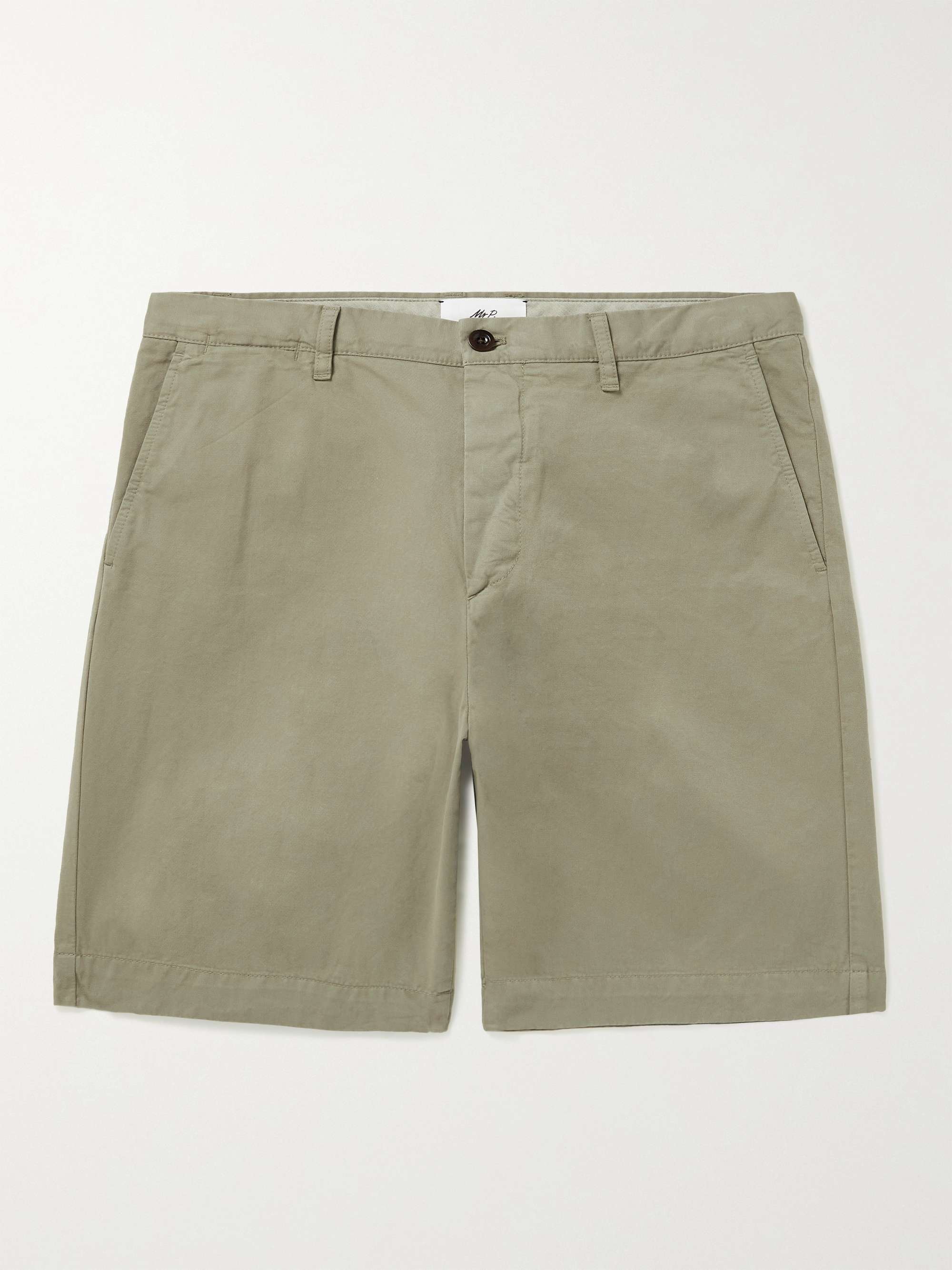 MR MR Garment-Dyed P. Straight-Leg Shorts for Organic Cotton-Twill Bermuda | PORTER Men