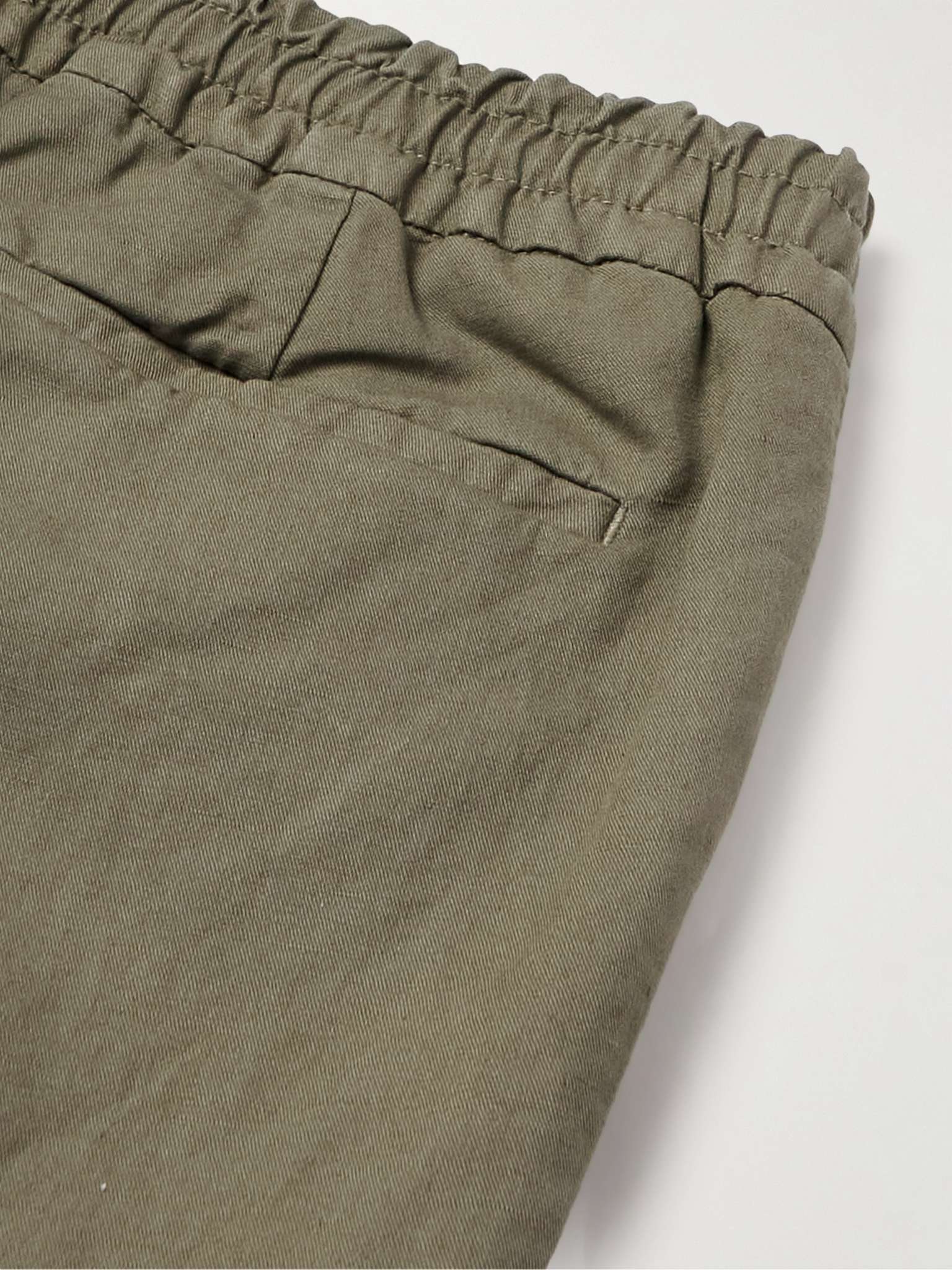 MR P. Straight-Leg Pleated Cotton and Linen-Blend Trousers for Men | MR ...