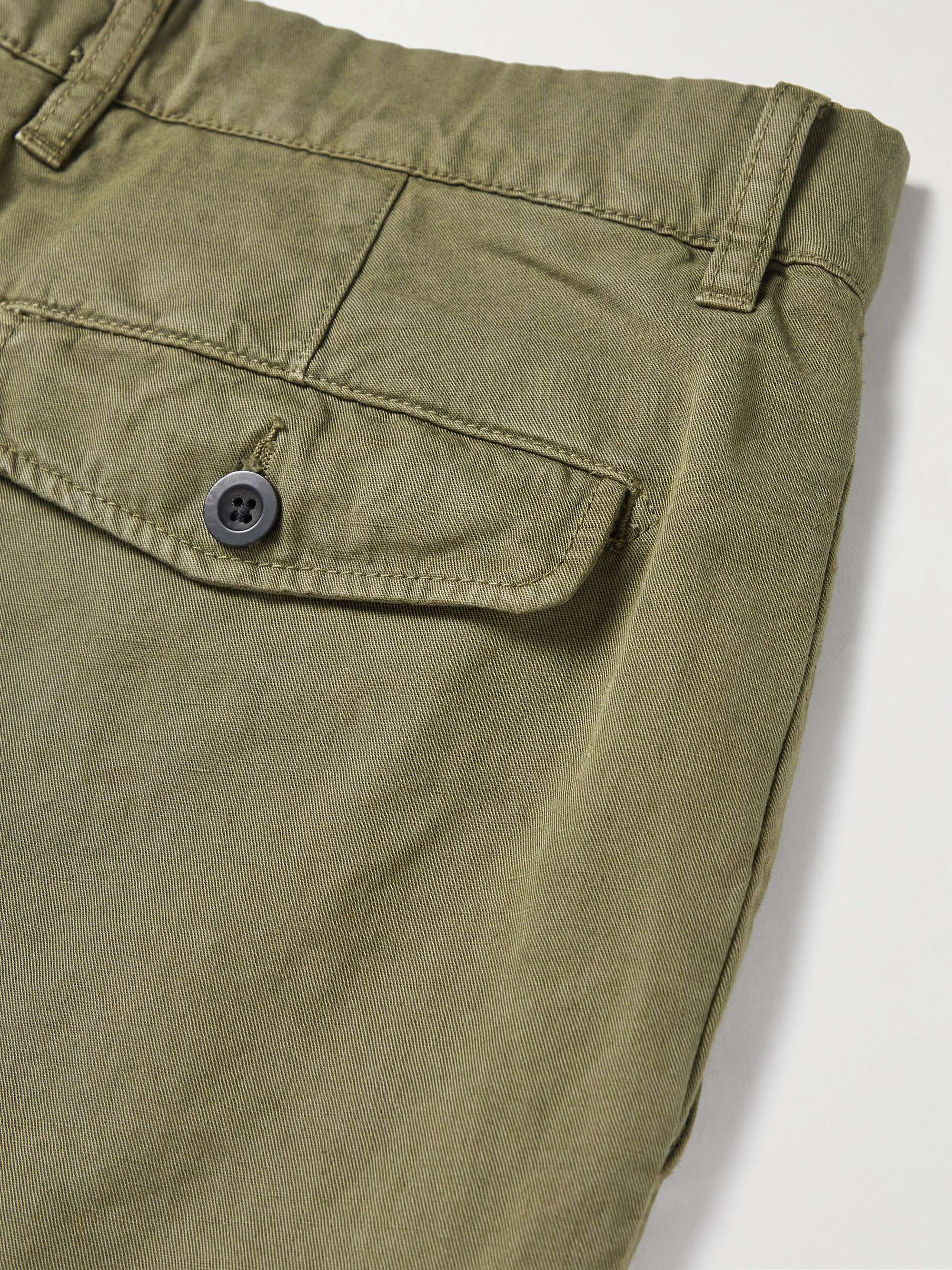 MR P. Cotton and Linen-Blend Twill Chinos