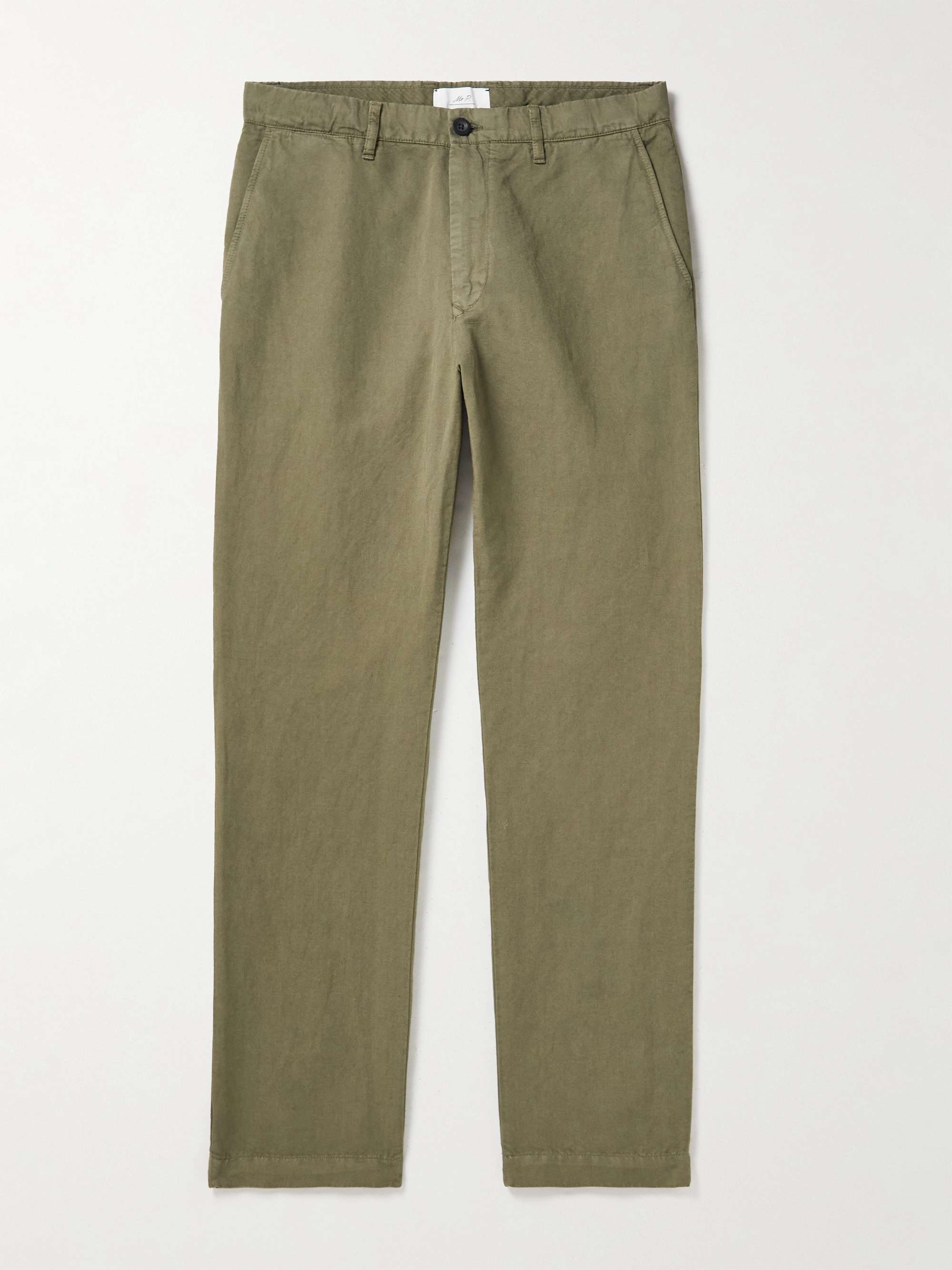 MR P. Cotton and Linen-Blend Twill Chinos for Men | MR PORTER