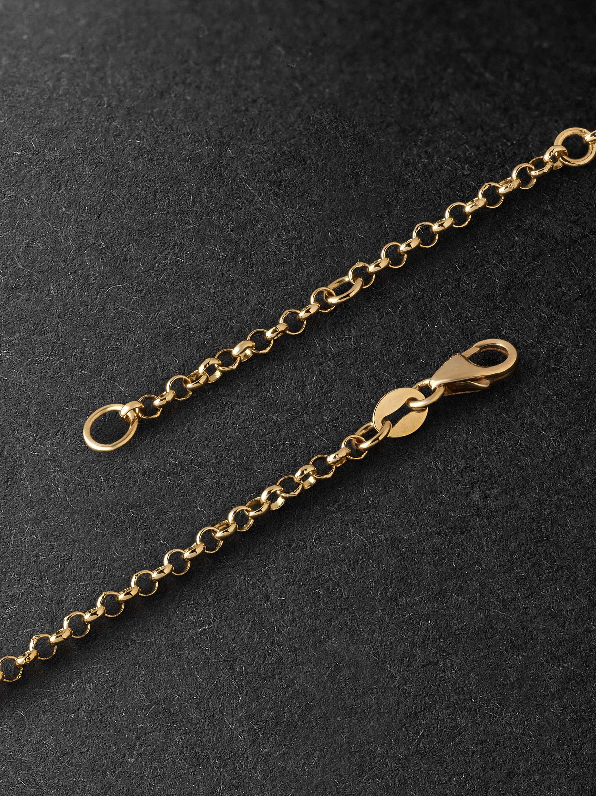 FOUNDRAE Gold Diamond Pendant Necklace