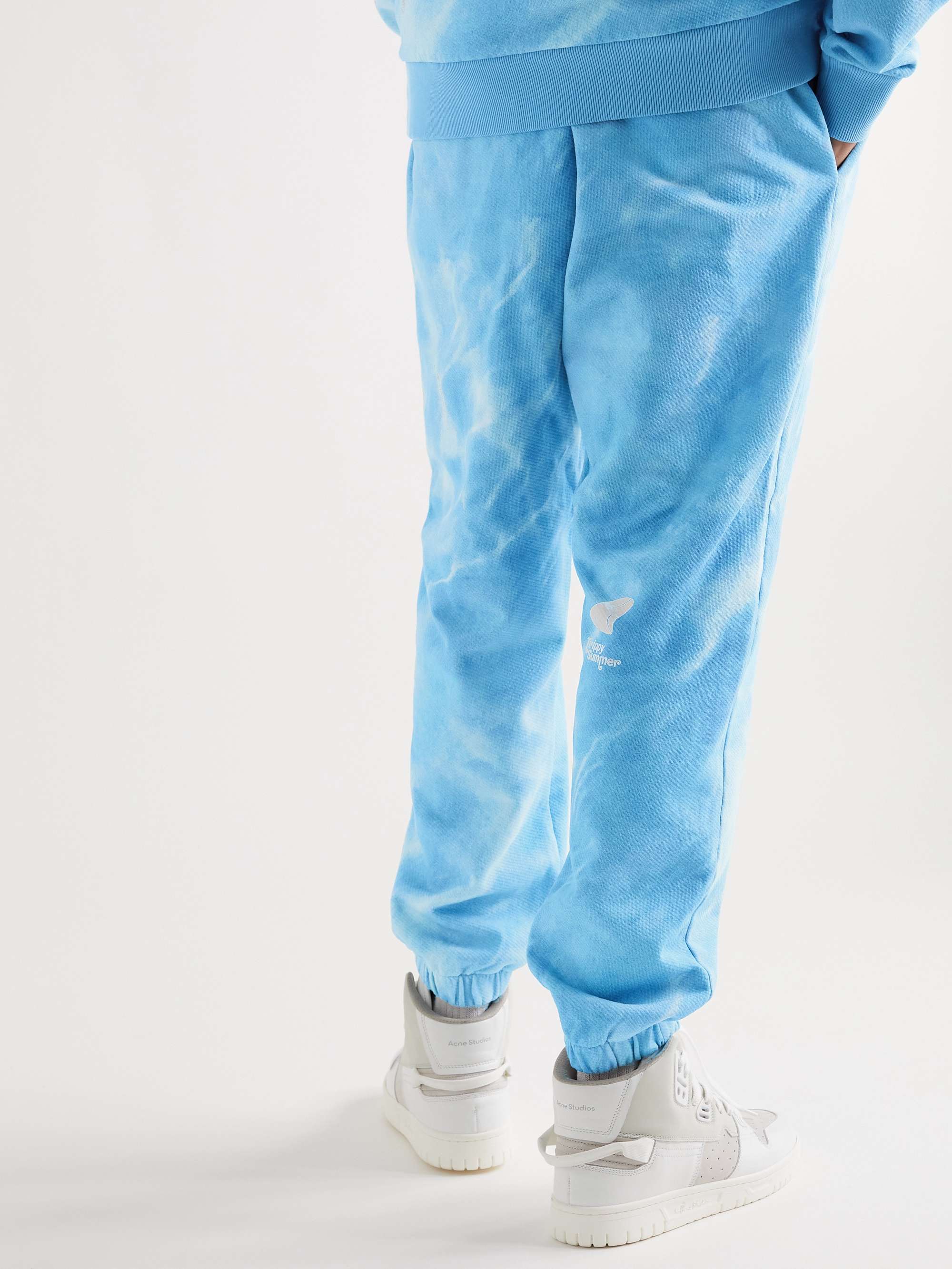 MSFTSREP Tapered Printed Cotton-Jersey Sweatpants