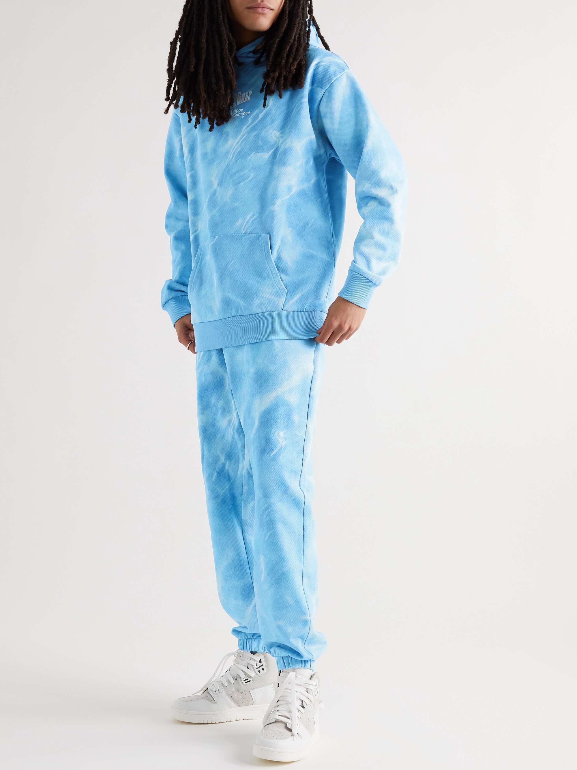 MSFTSREP Tapered Printed Cotton-Jersey Sweatpants