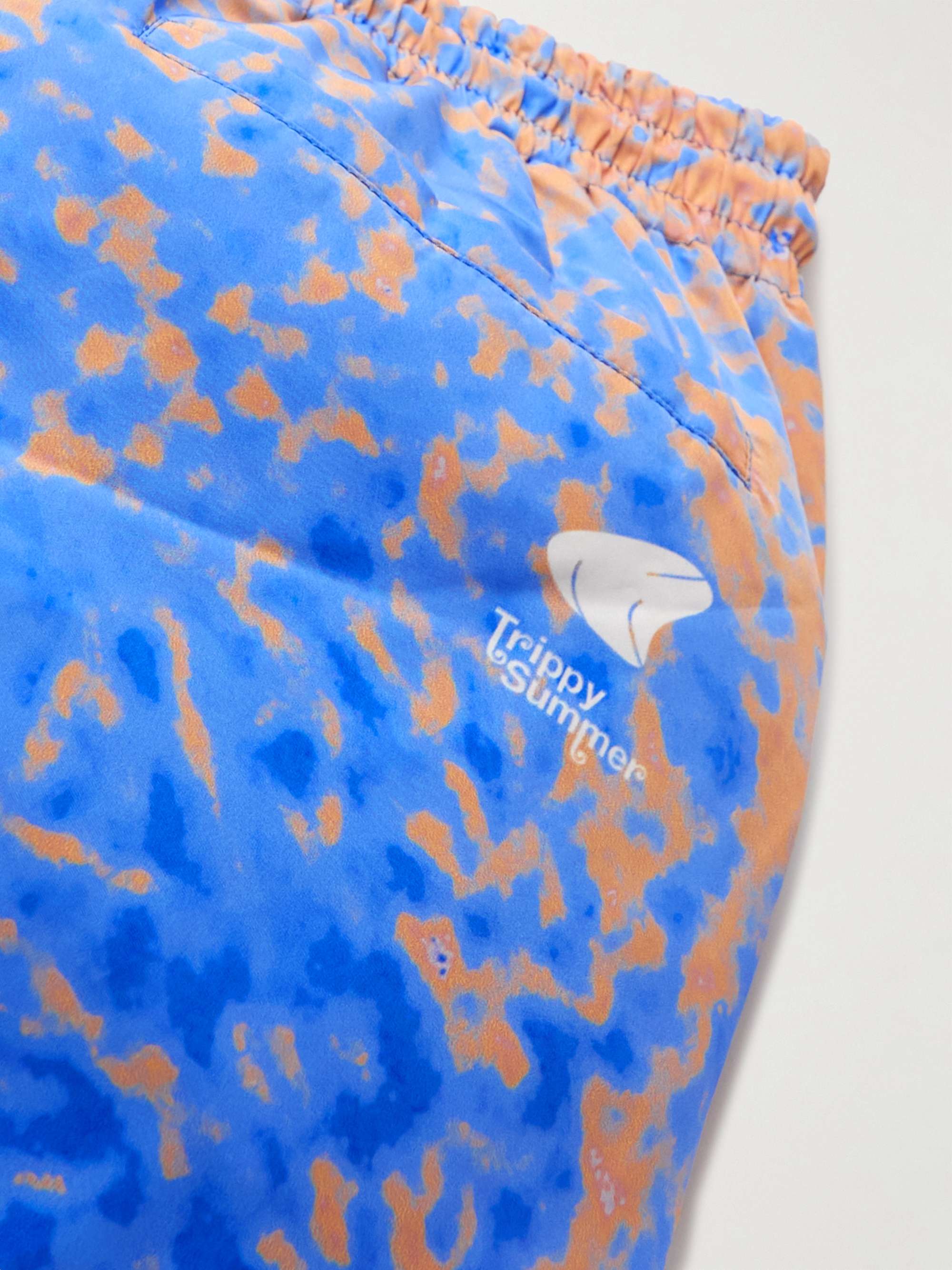 MSFTSREP Wide-Leg Printed Padded Shell Shorts