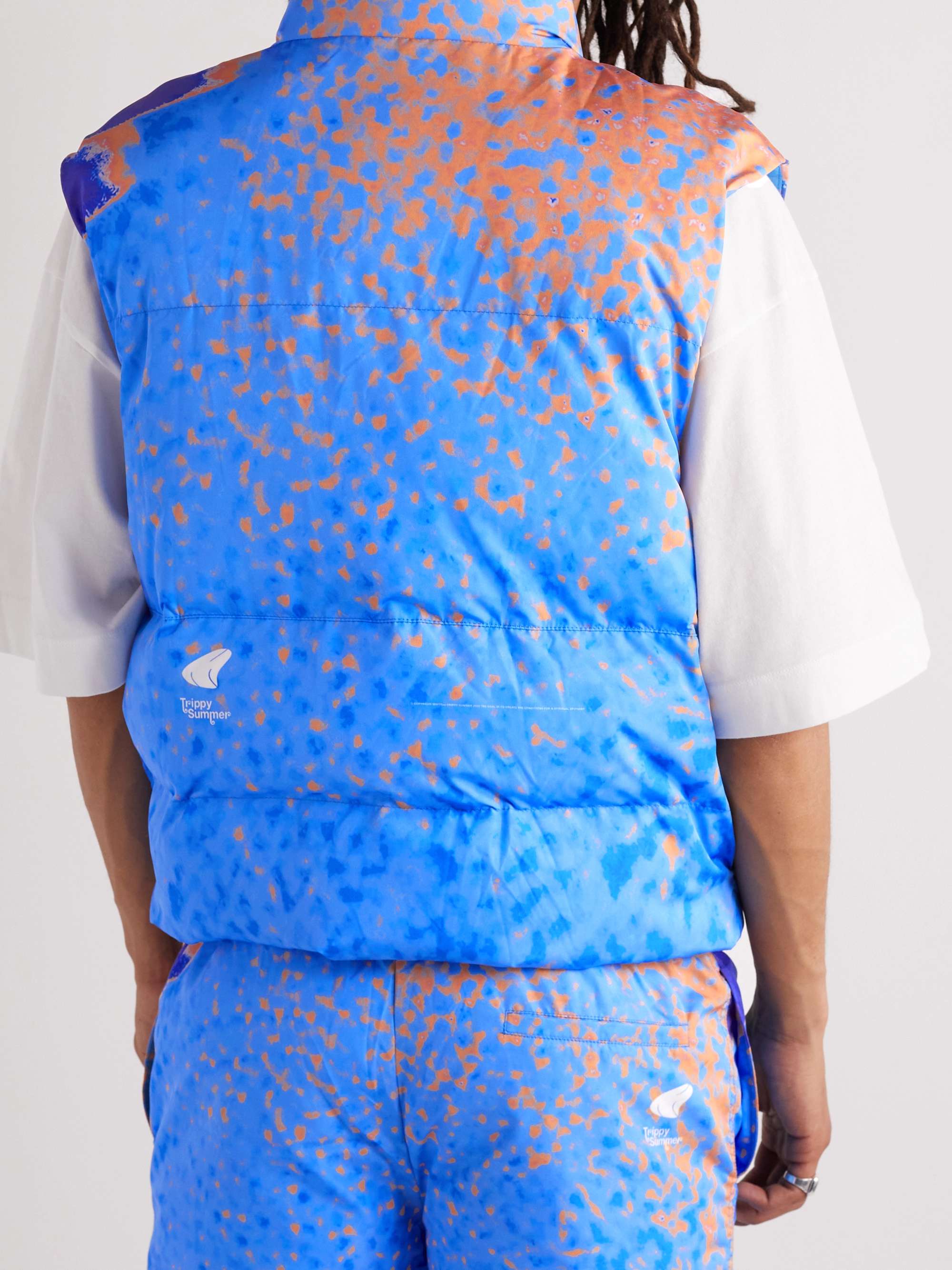 MSFTSREP Quilted Printed Padded Shell Gilet