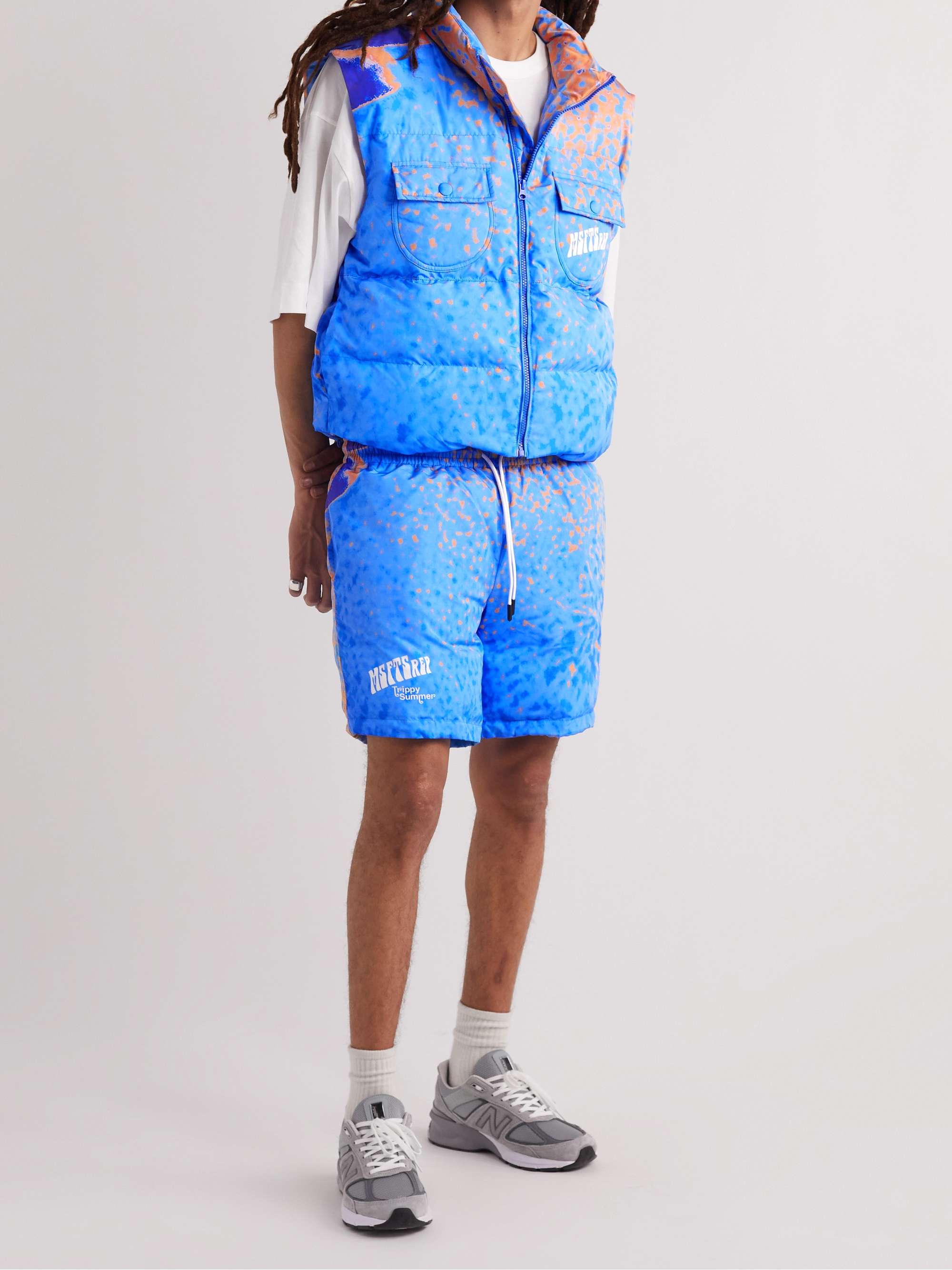 MSFTSREP Quilted Printed Padded Shell Gilet