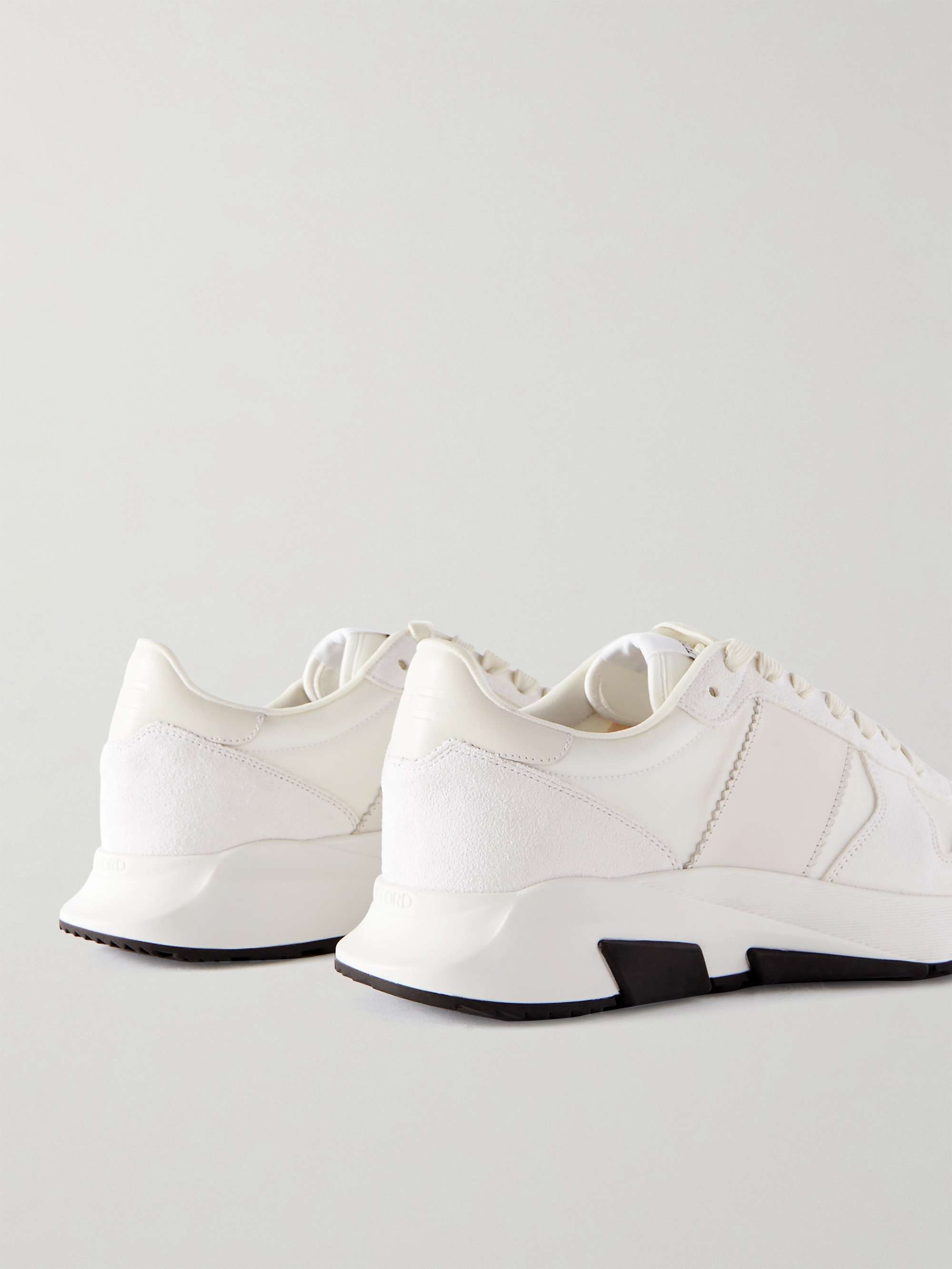 TOM FORD Jagga Leather-Trimmed Nylon and Suede Sneakers