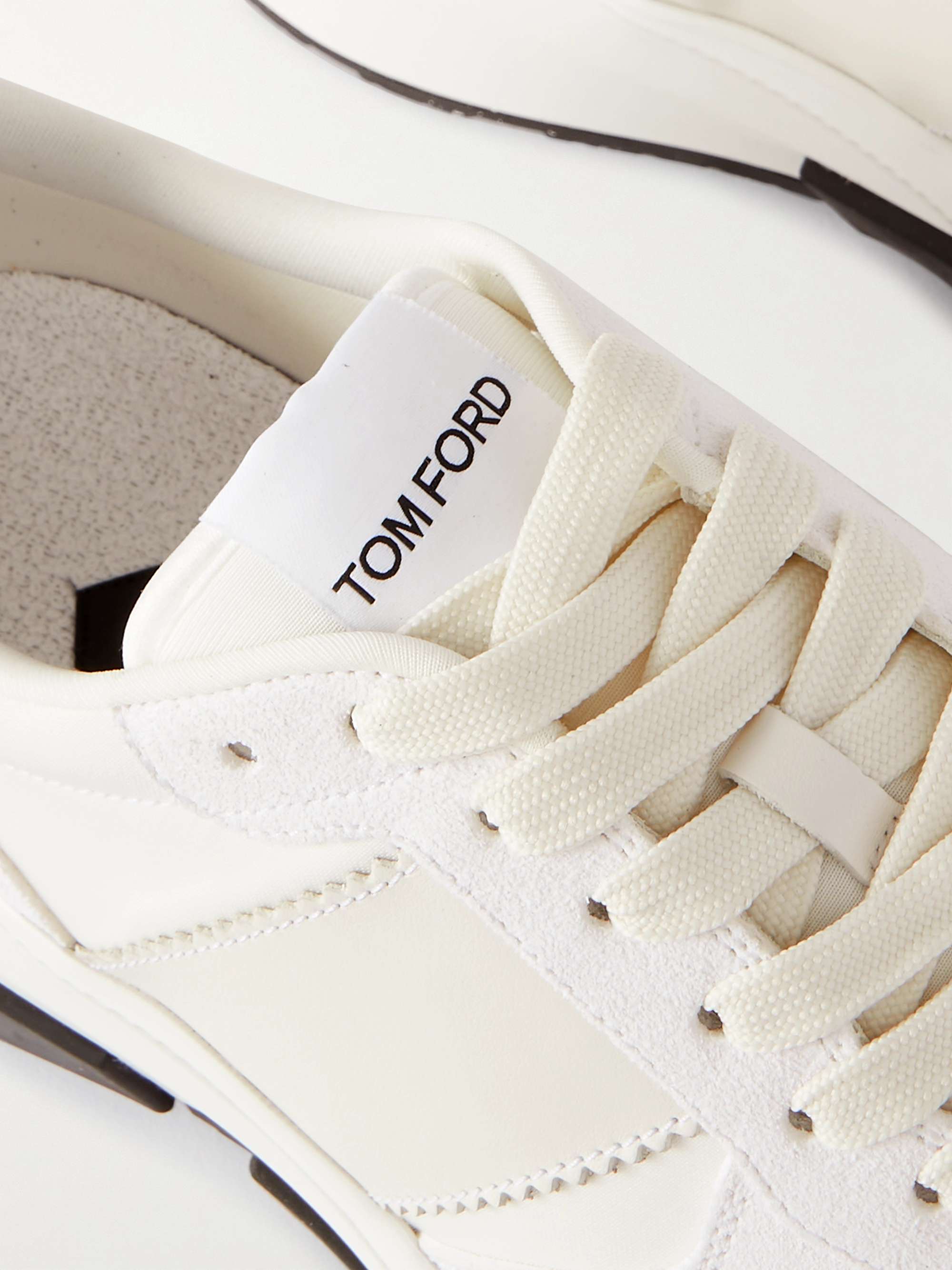 TOM FORD Jagga Leather-Trimmed Nylon and Suede Sneakers