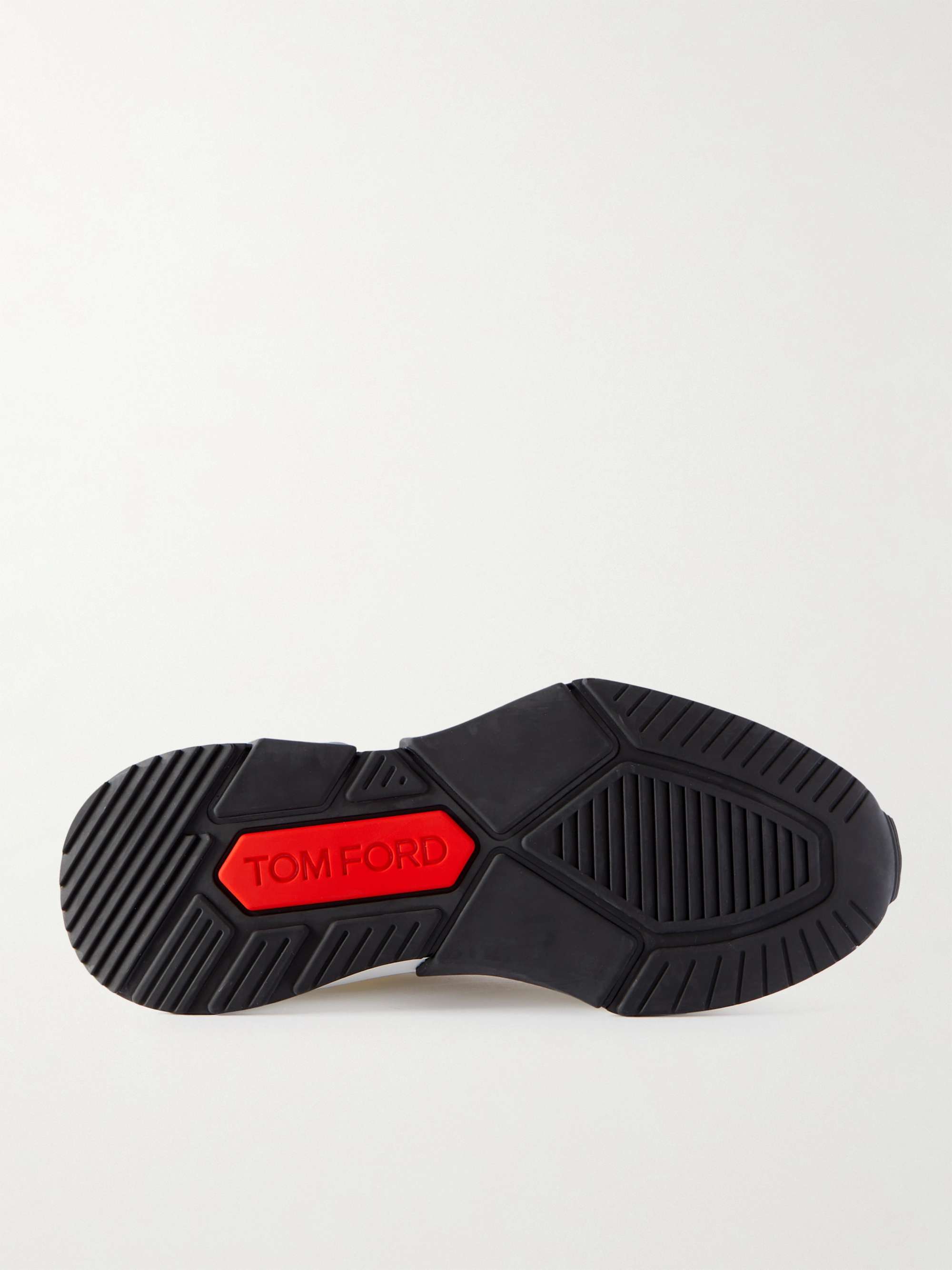 TOM FORD Jagga Leather-Trimmed Nylon and Suede Sneakers