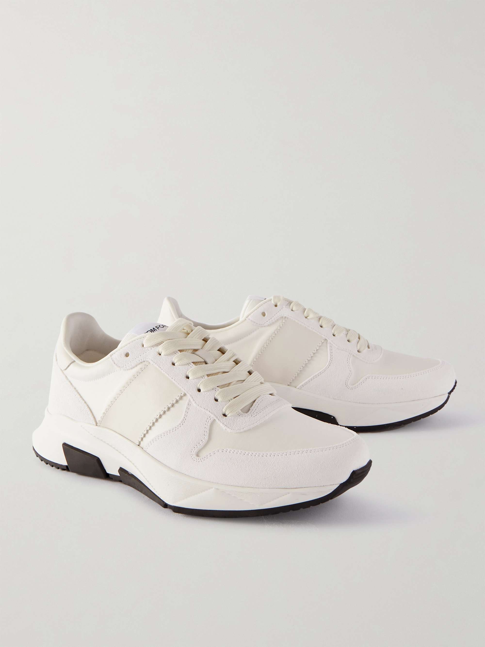 TOM FORD Jagga Leather-Trimmed Nylon and Suede Sneakers