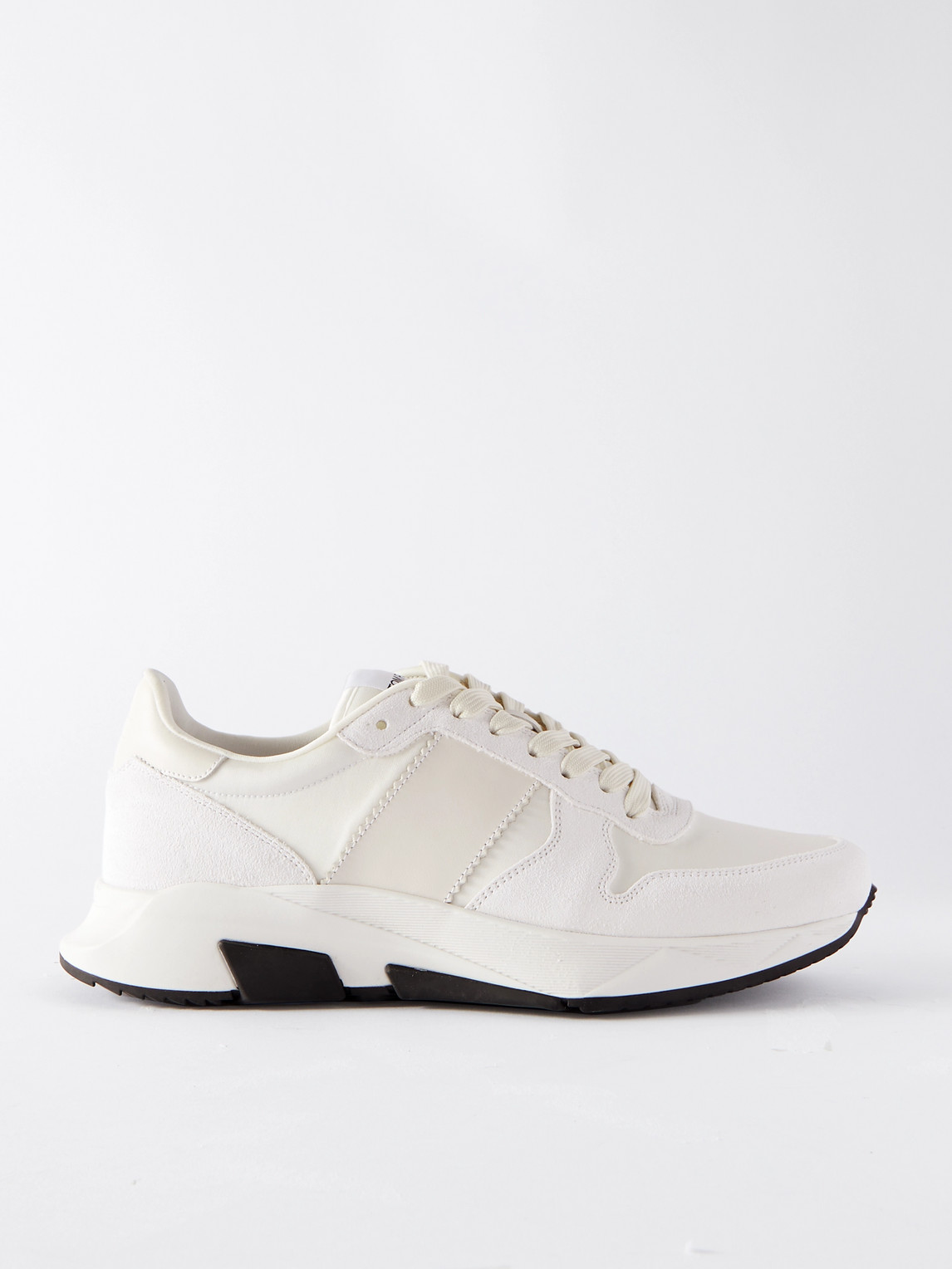 TOM FORD - Jagga Leather-Trimmed Nylon and Suede Sneakers - Men - Neutrals - UK 6