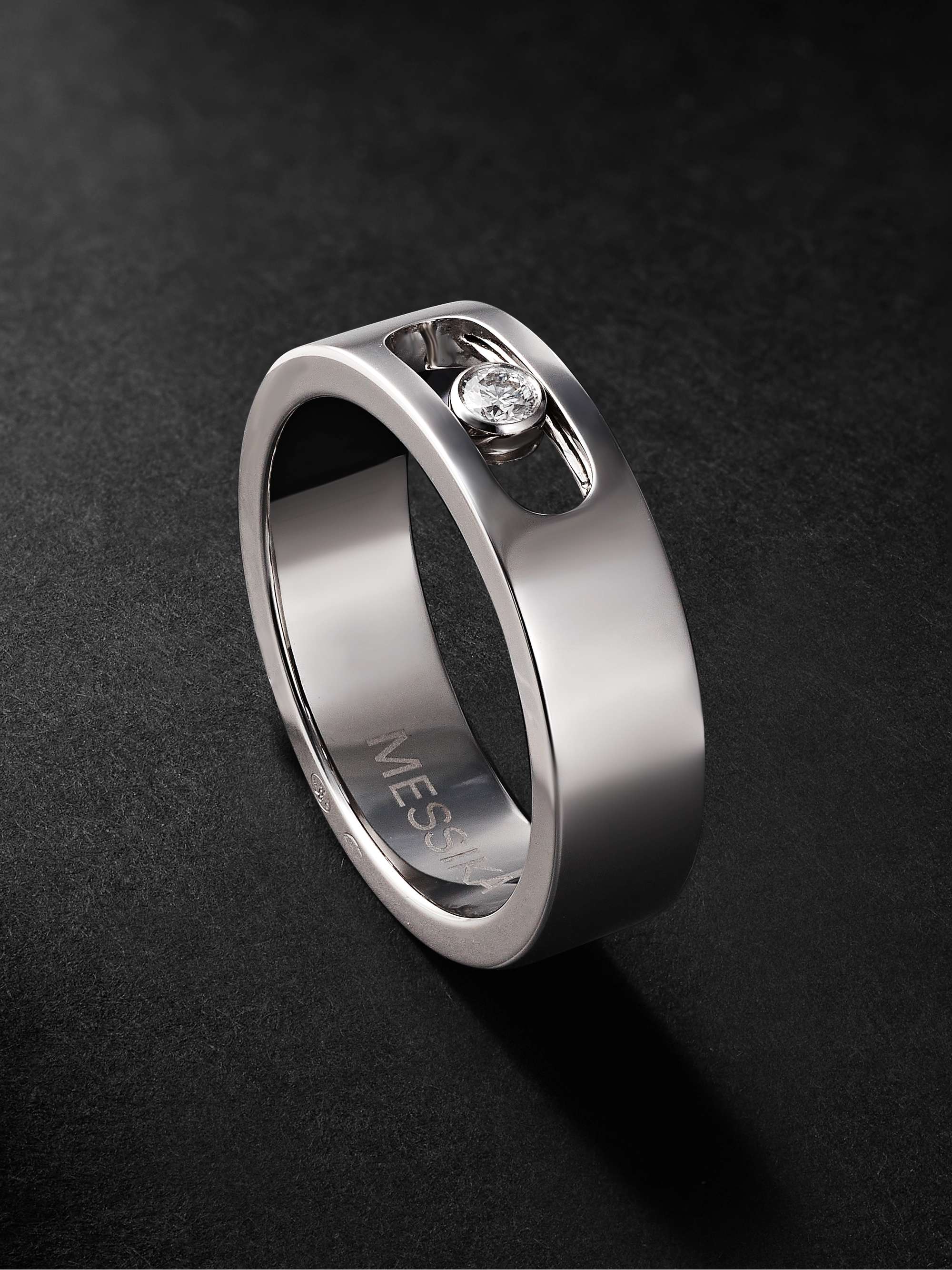 MESSIKA Move Joaillerie White Gold Diamond Ring for Men MR PORTER