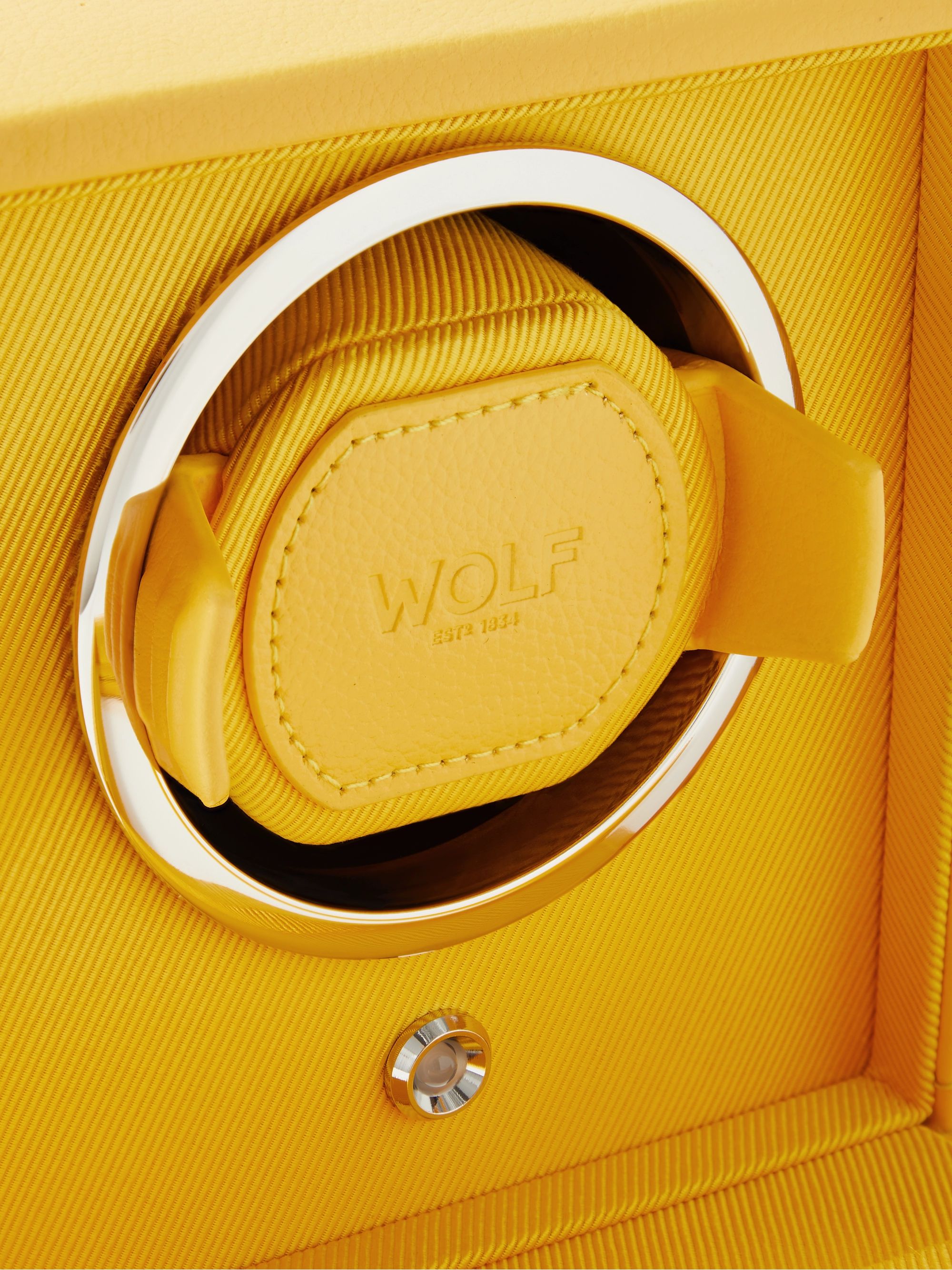 WOLF Cub Pebble-Grain Vegan Leather Watch Winder
